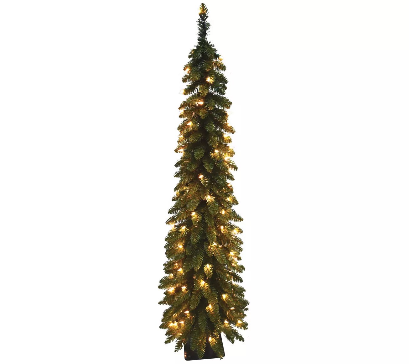 7' Pencil Slim PreLit Tree by Santa's