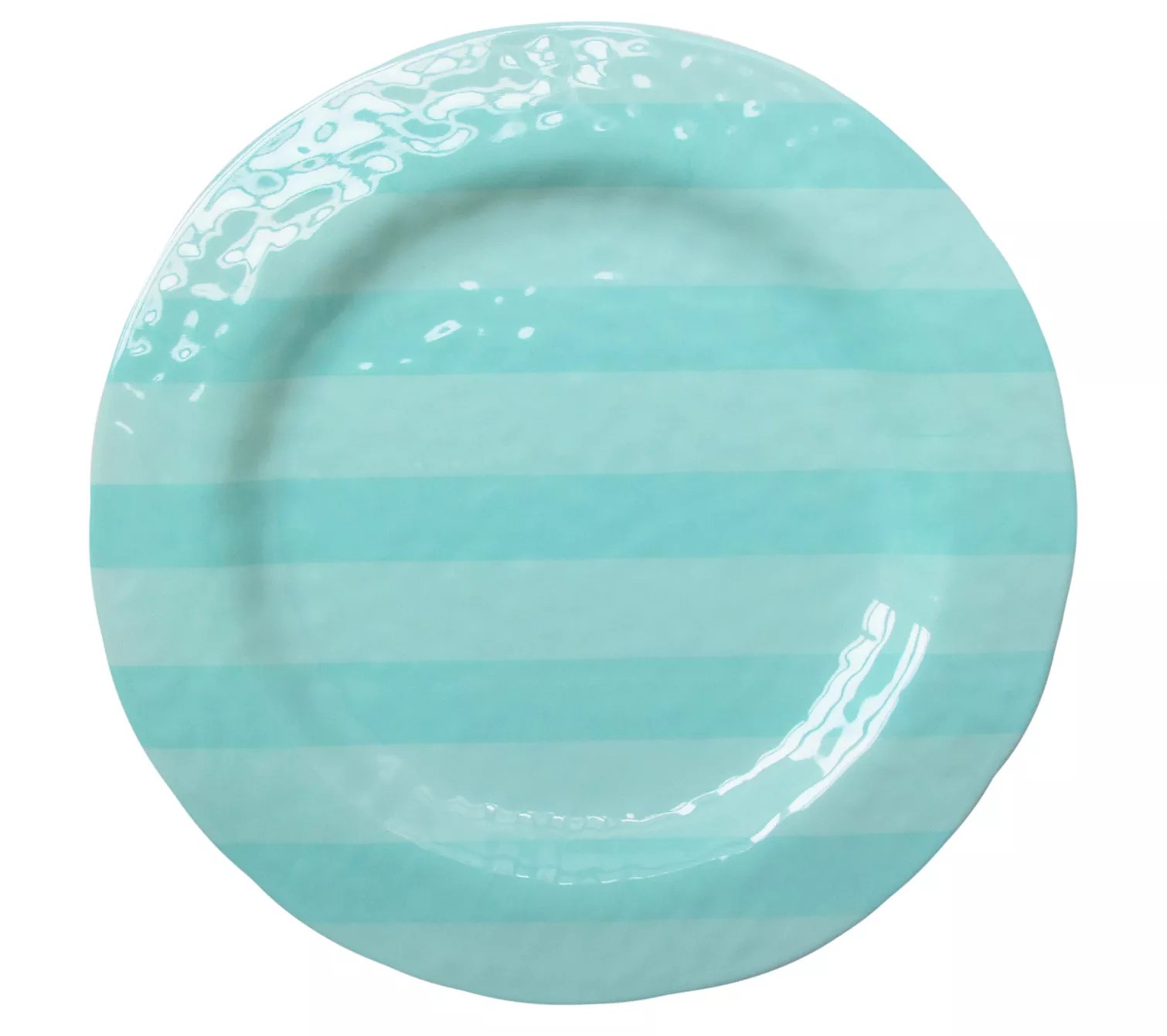 Trina Turk Stripes Set of (4) 11" Melamine Dinner Plates