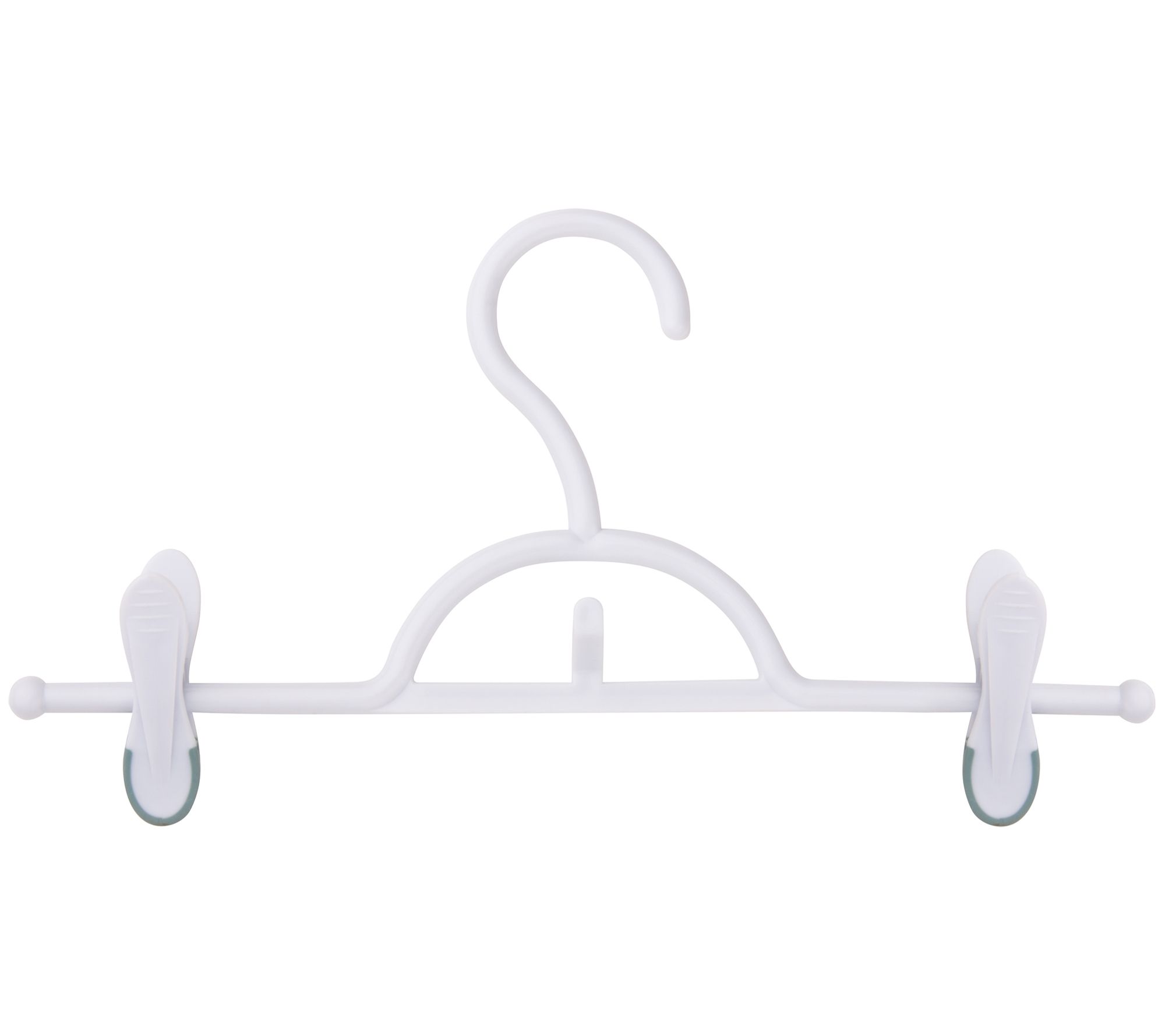HoneyCanDo 12Pack Soft Touch Pant Hangers, White