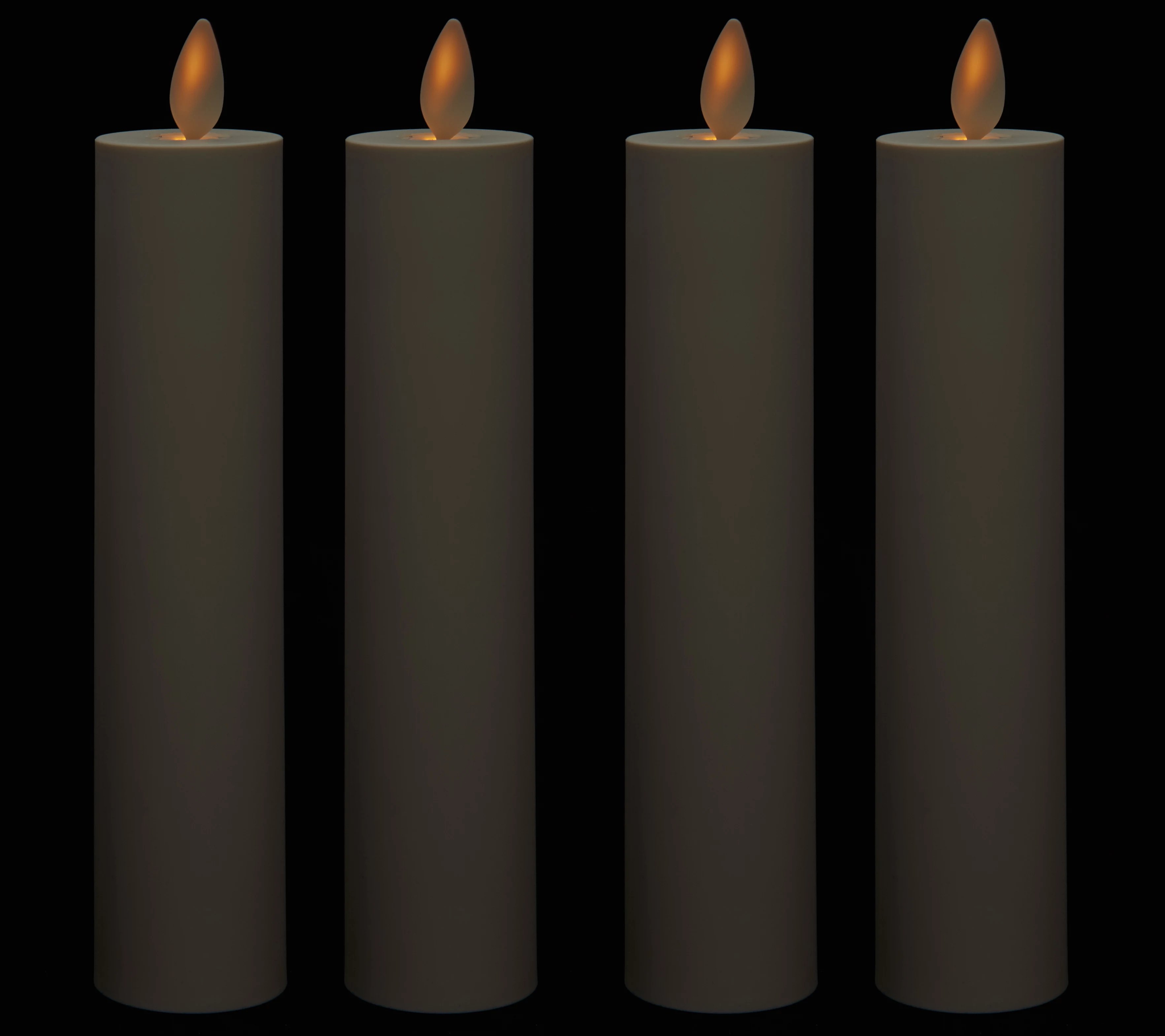 Luminara Set of(4) 7.25" Soft Touch Flamesless Votive Candles