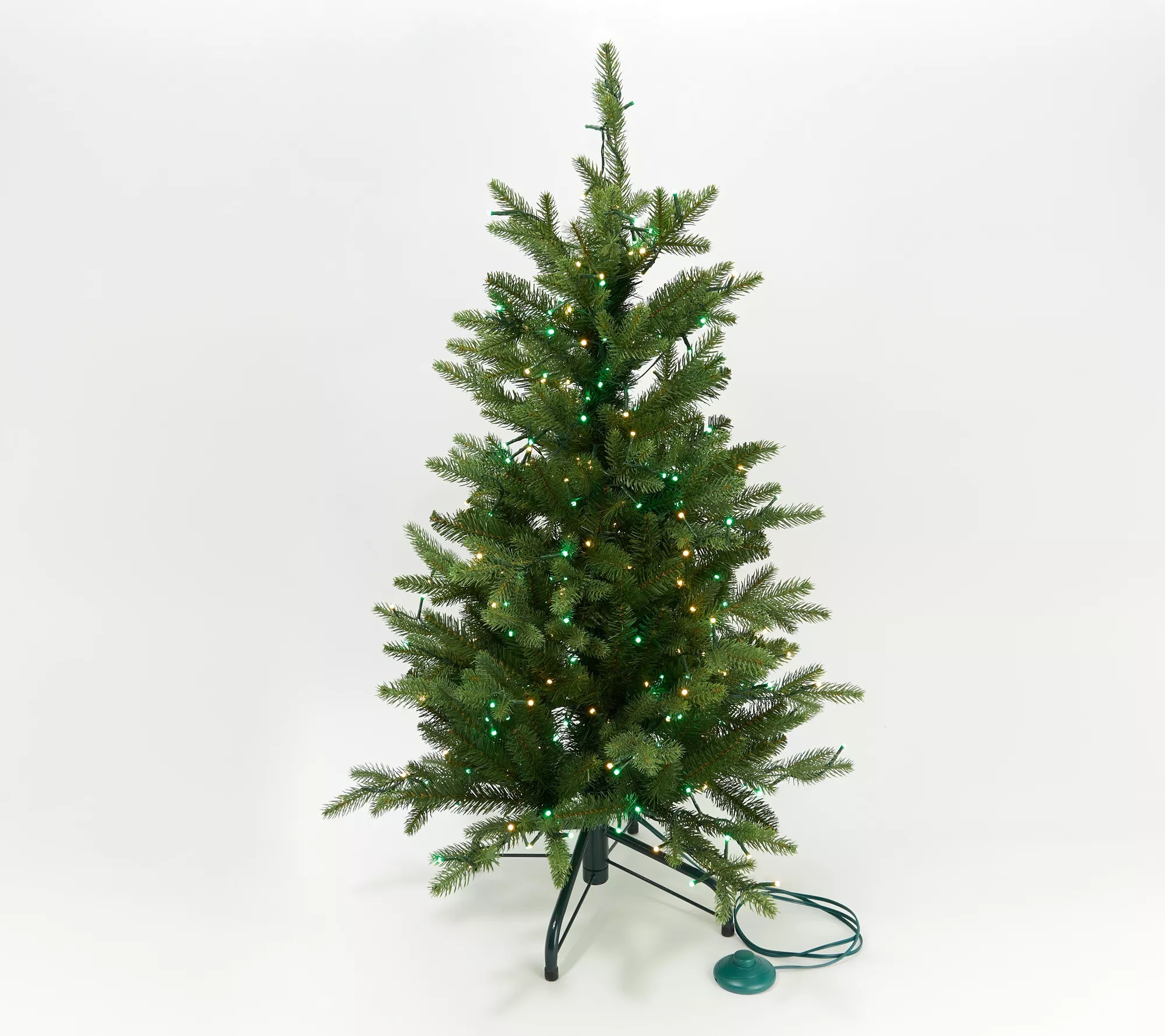 Santa's Best 3' Alberta Spruce Starry WRGB Christmas Tree
