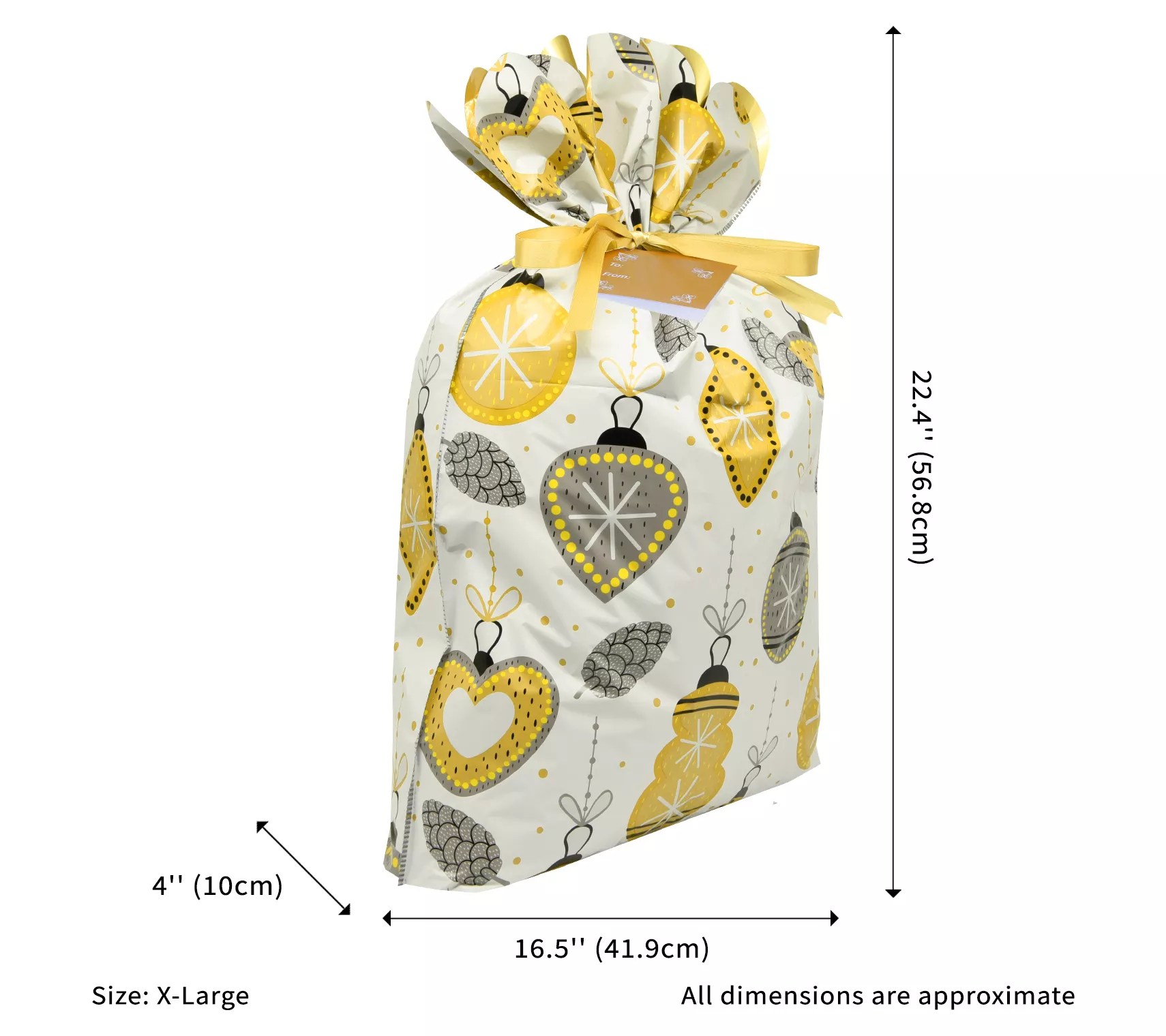 GiftMate 12Piece Assorted Large ScallopedEdge Gift Bag Set