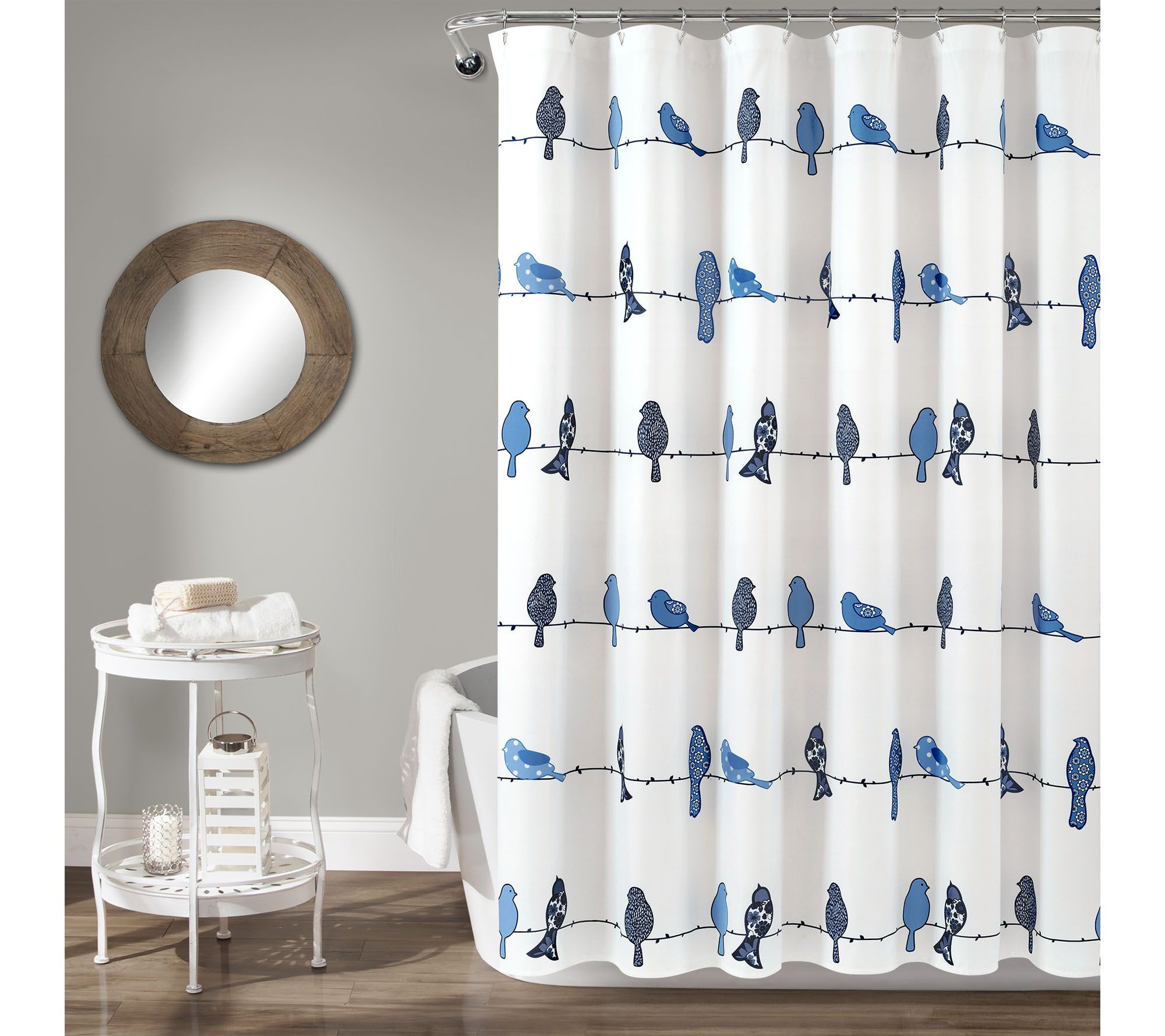 Rowley Birds 72" x 72" Shower Curtain by Lush Decor