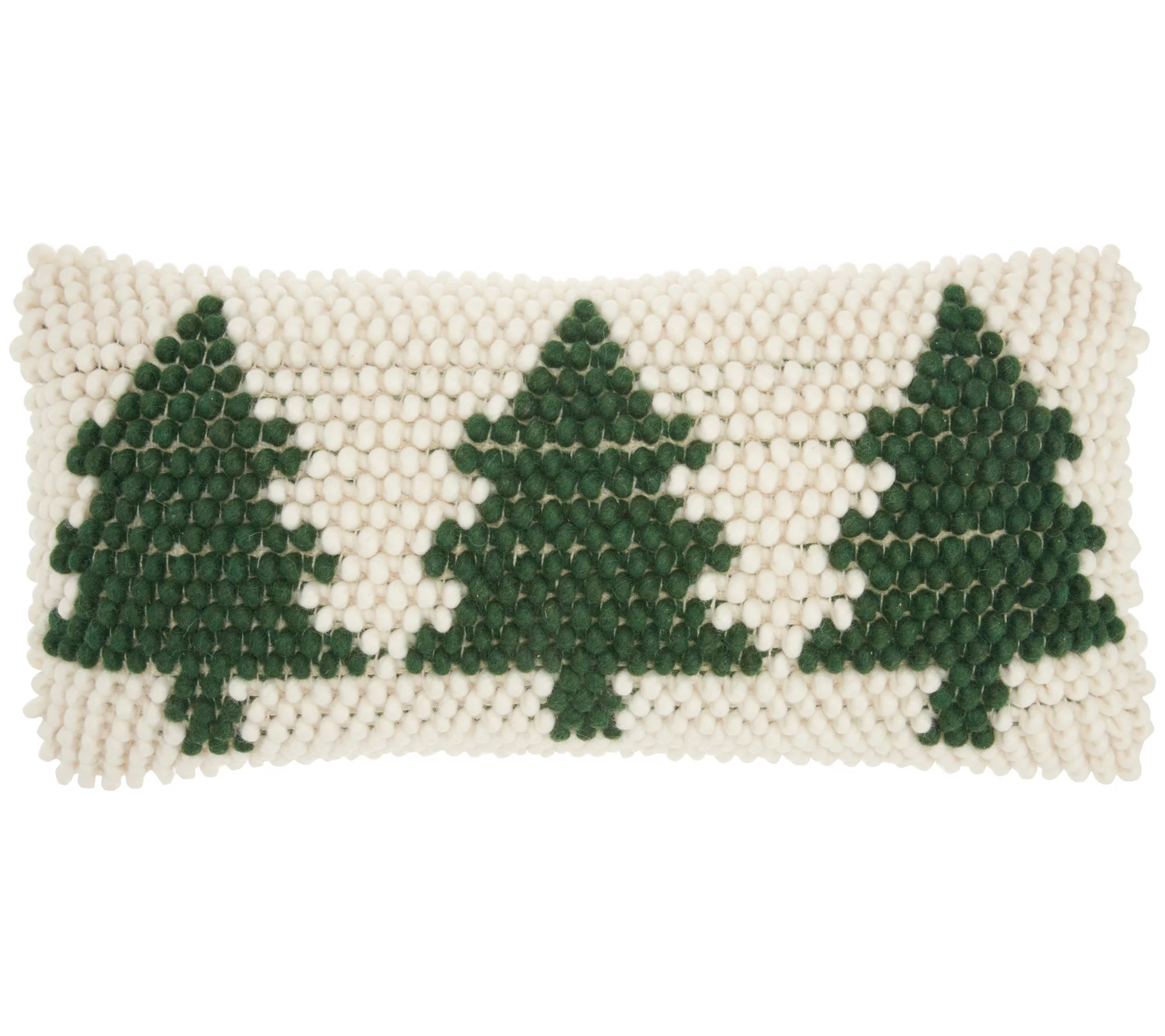 Mina Victory Xmas Tree Loops 12" x 24" Christmas Throw Pillow