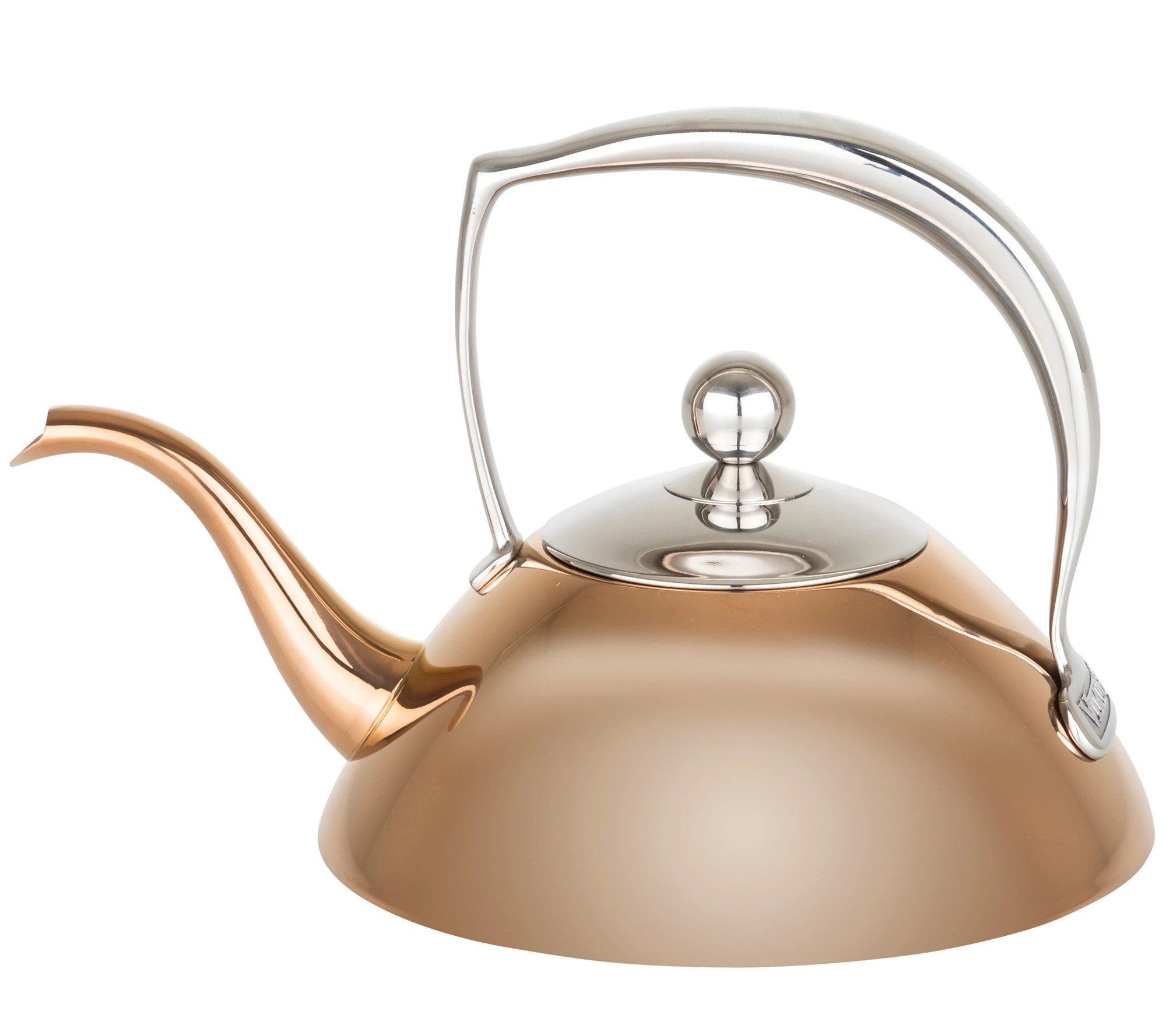 Viking 1.05 Qt. Stainless Steel Teapot with Strainer Basket