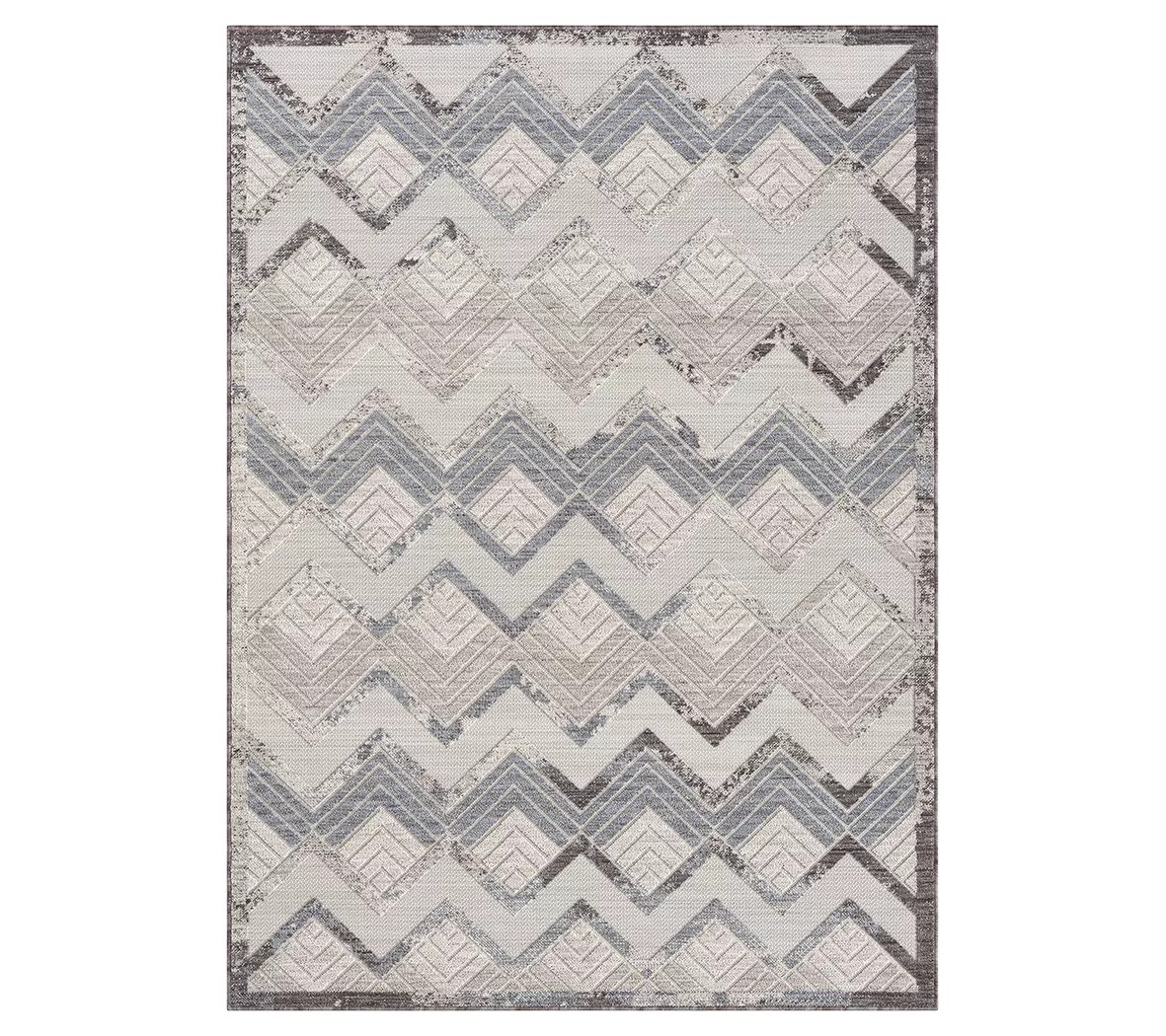 Ox Bay Chevron PET Indoor/Outdoor Area Rug, 7'10" x 8'10"
