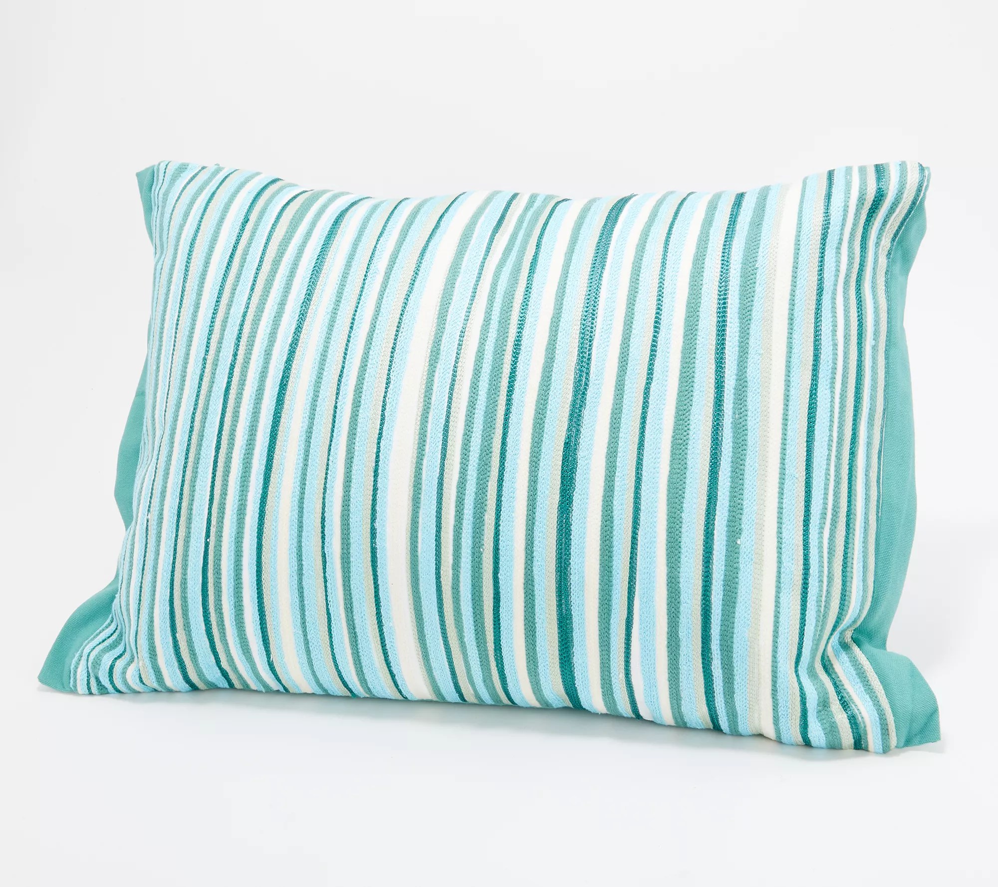 "As Is" Home Reflections Coastal Striped Dec. Pillow