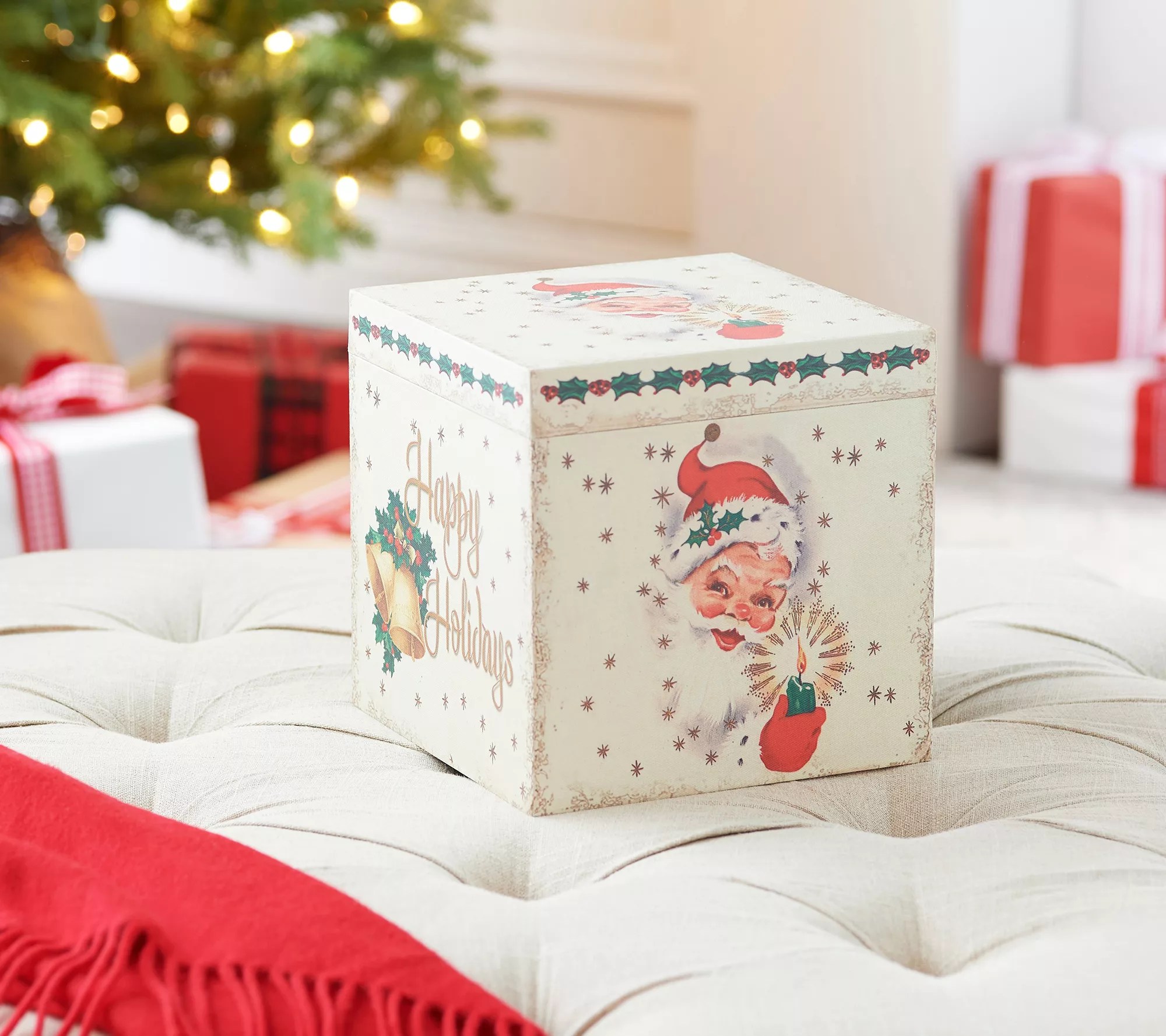 "As Is" Mr. Christmas Set of 3 Vintage Wood Nesting Boxes