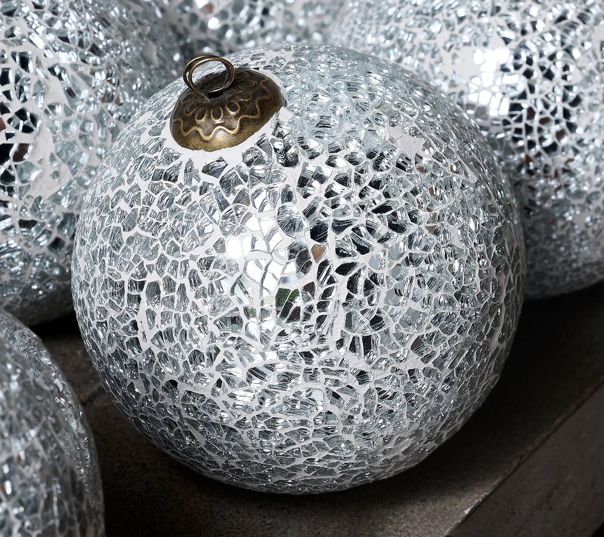 Primrose Hill Set of 9 Mercury Glass Ornaments