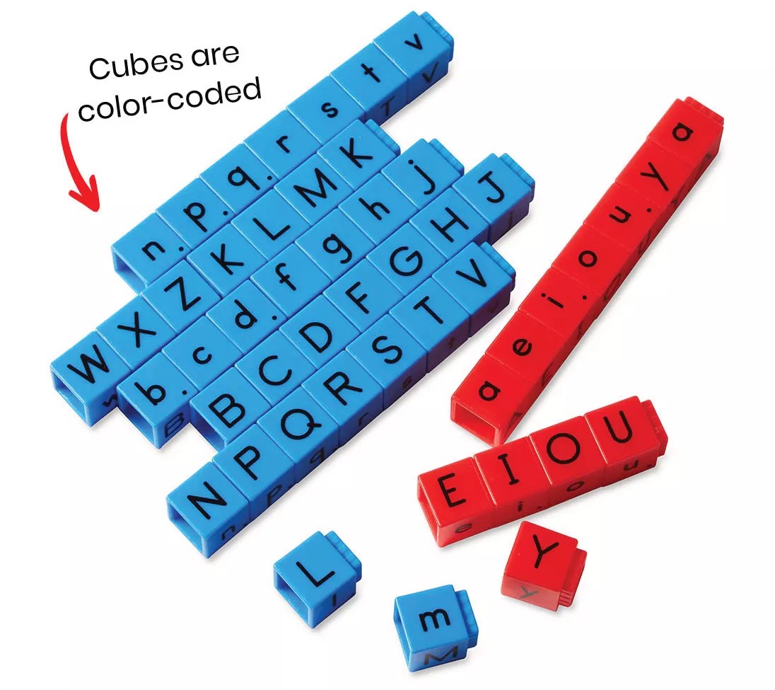 hand2mind Reading Rods Sentence Construction Cubes