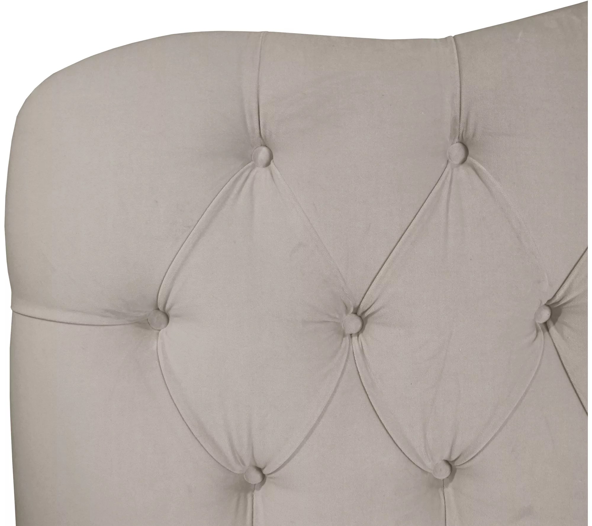 Skyline Furniture King Tufted Headboard in Velvet