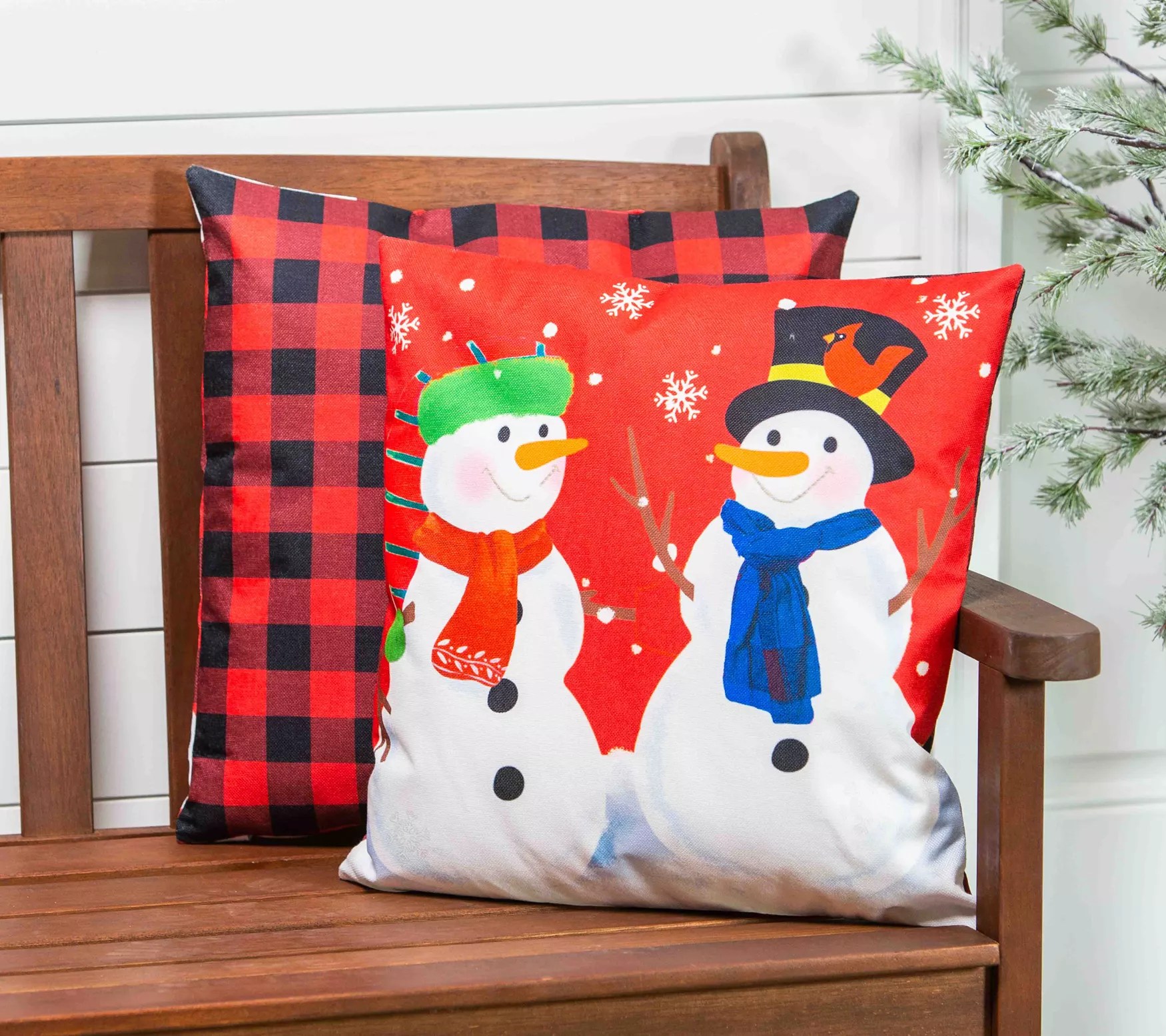 Evergreen Interchangeable Pillow Cover Set of 4, Let It Snow