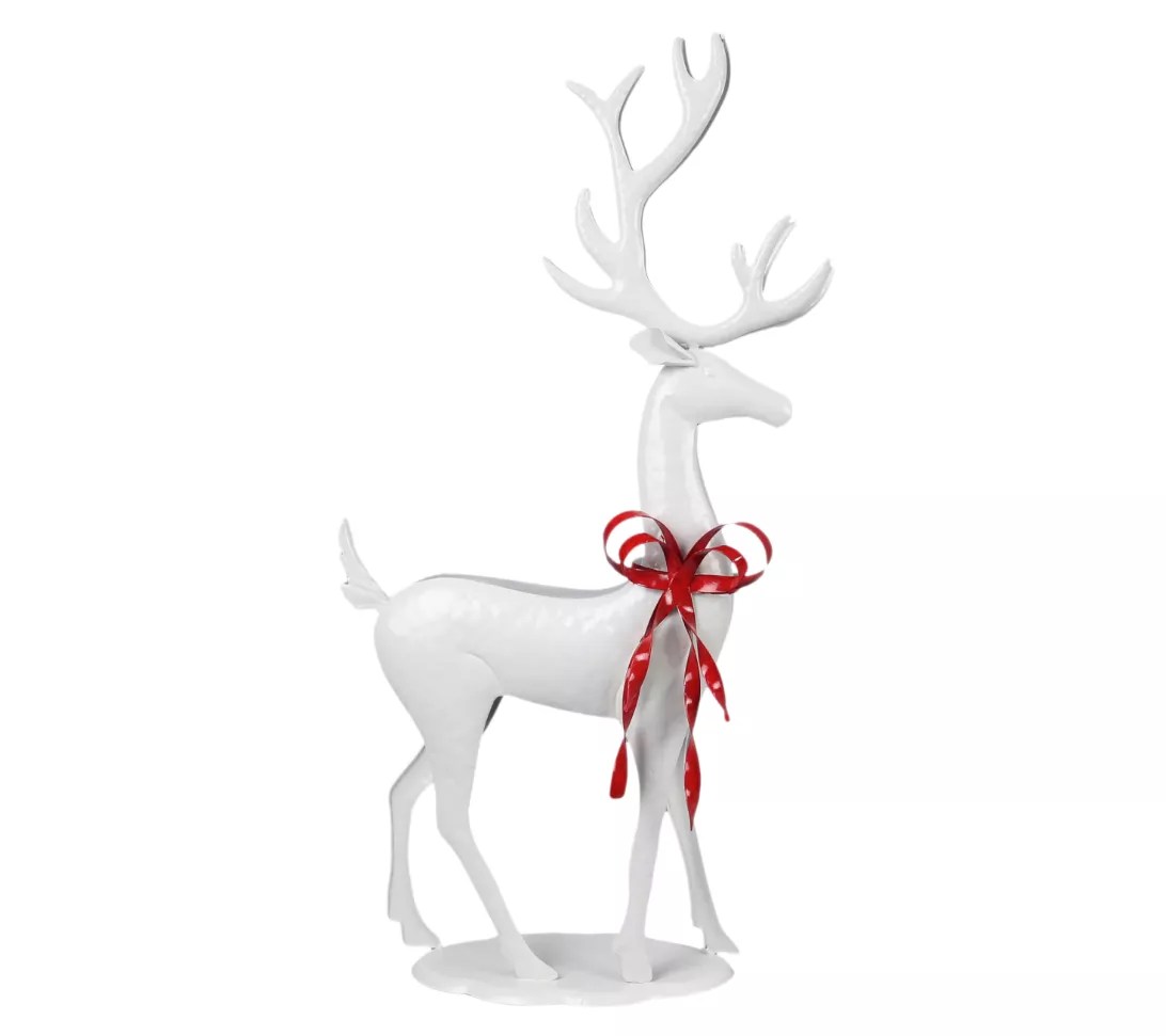 Young's s/2 Metal Christmas Deer Decor