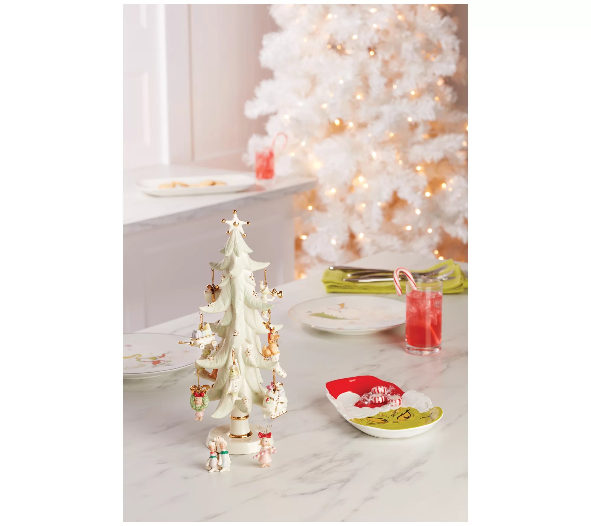 Lenox How Grinch Stole Christmas 12Piece Ornament Tree