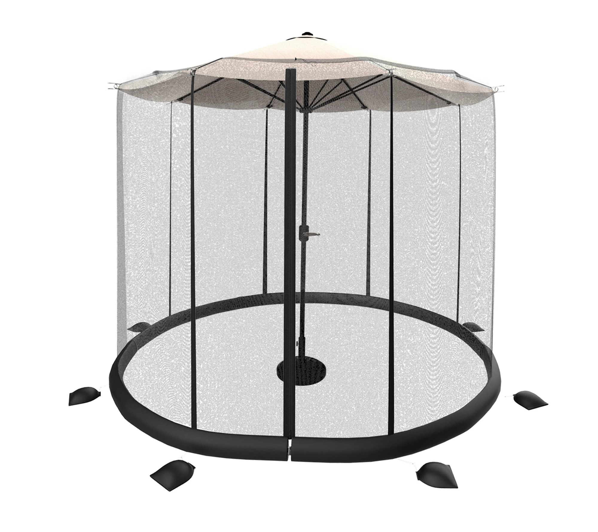 Pure Garden Patio Umbrella Mosquito Net For 1011' Umbrellas