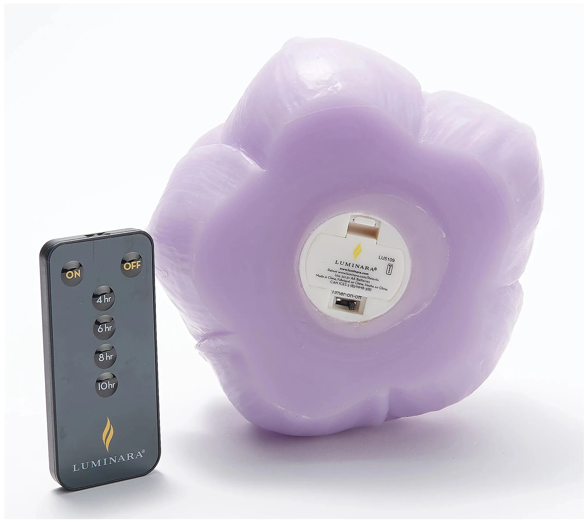 Luminara Lotus Flower Figural Candle with Remote