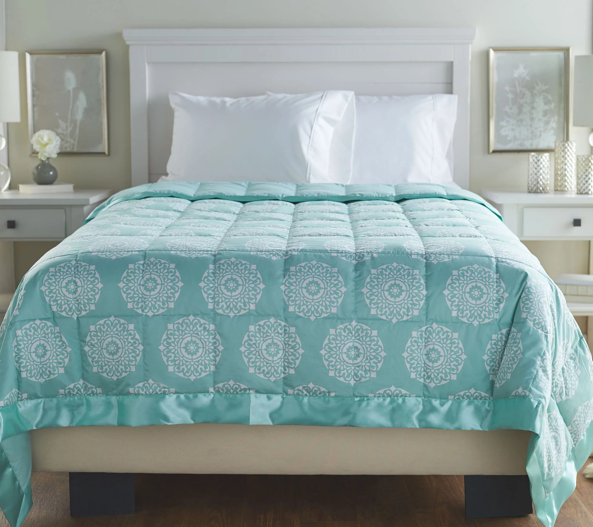 Northern Nights 500TC Cotton 650 Fill Power Medallion Full Down Blanket