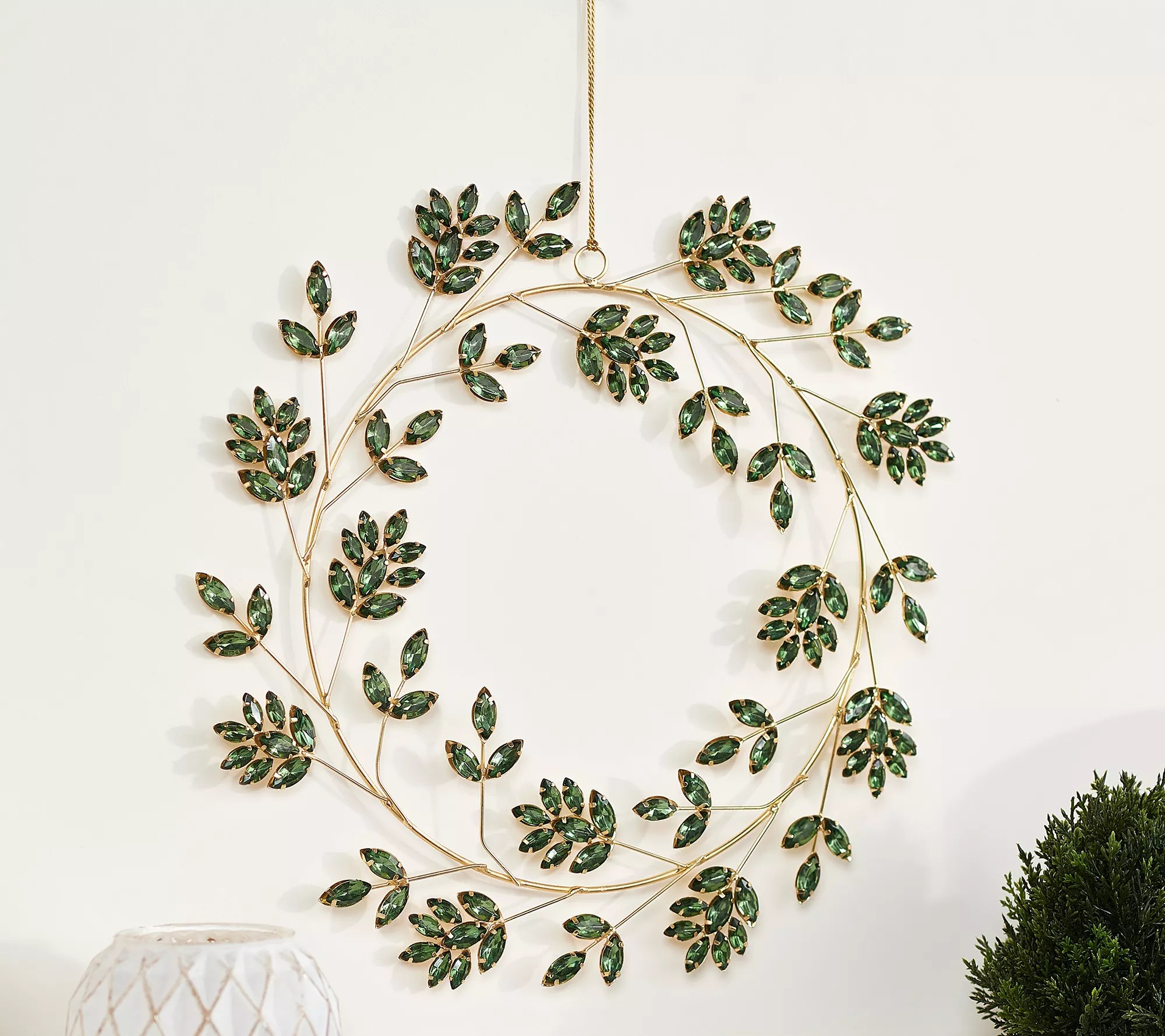 Martha Stewart 12" Metal & Rhinestone Wreath