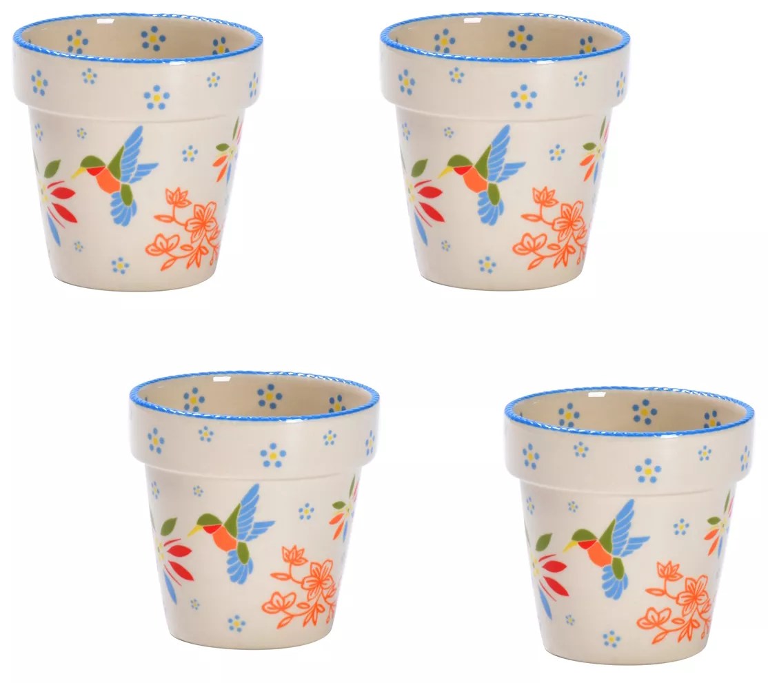 Temptations Seasonal Set of 4 Flower Pot Cups