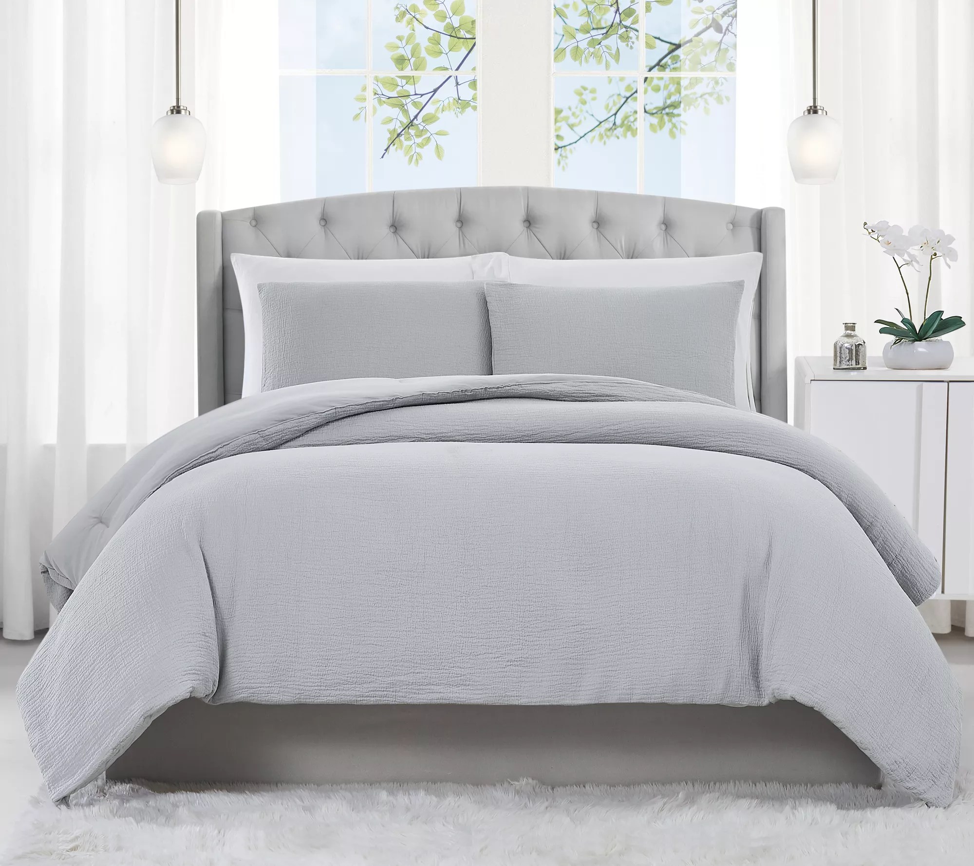 Charisma Solid Matelasse Queen Comforter Set
