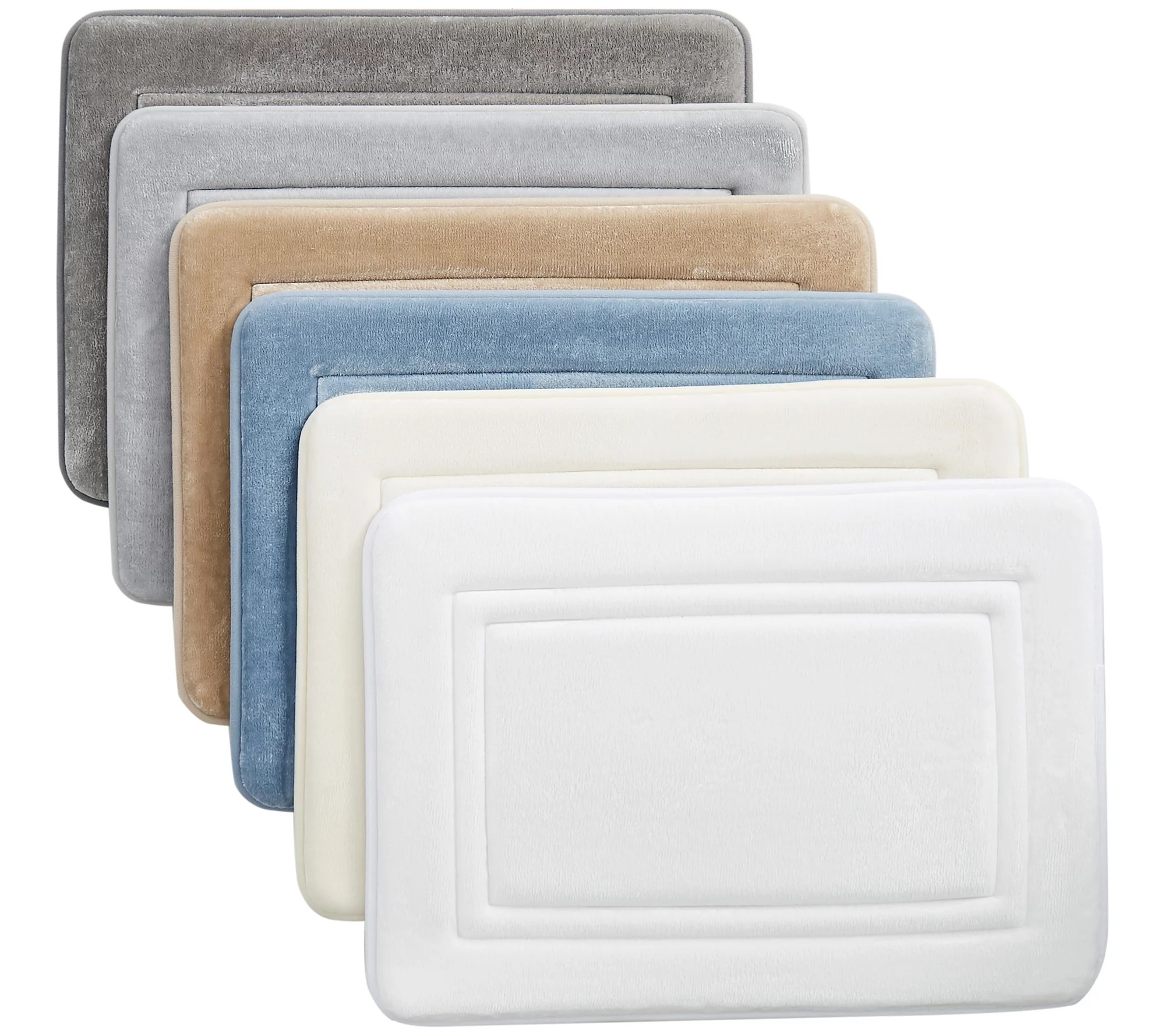 Truly Calm Antimicrobial Memory Foam 17x24 BathRug Set