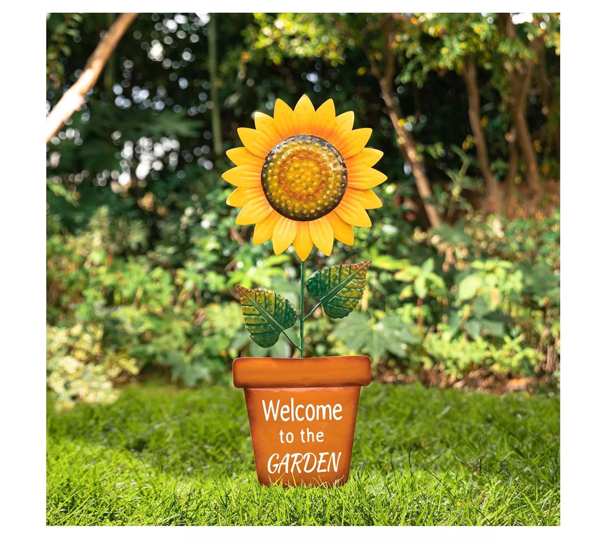 Glitzhome 36'' TO THE GARDEN Sunflower Yardstake