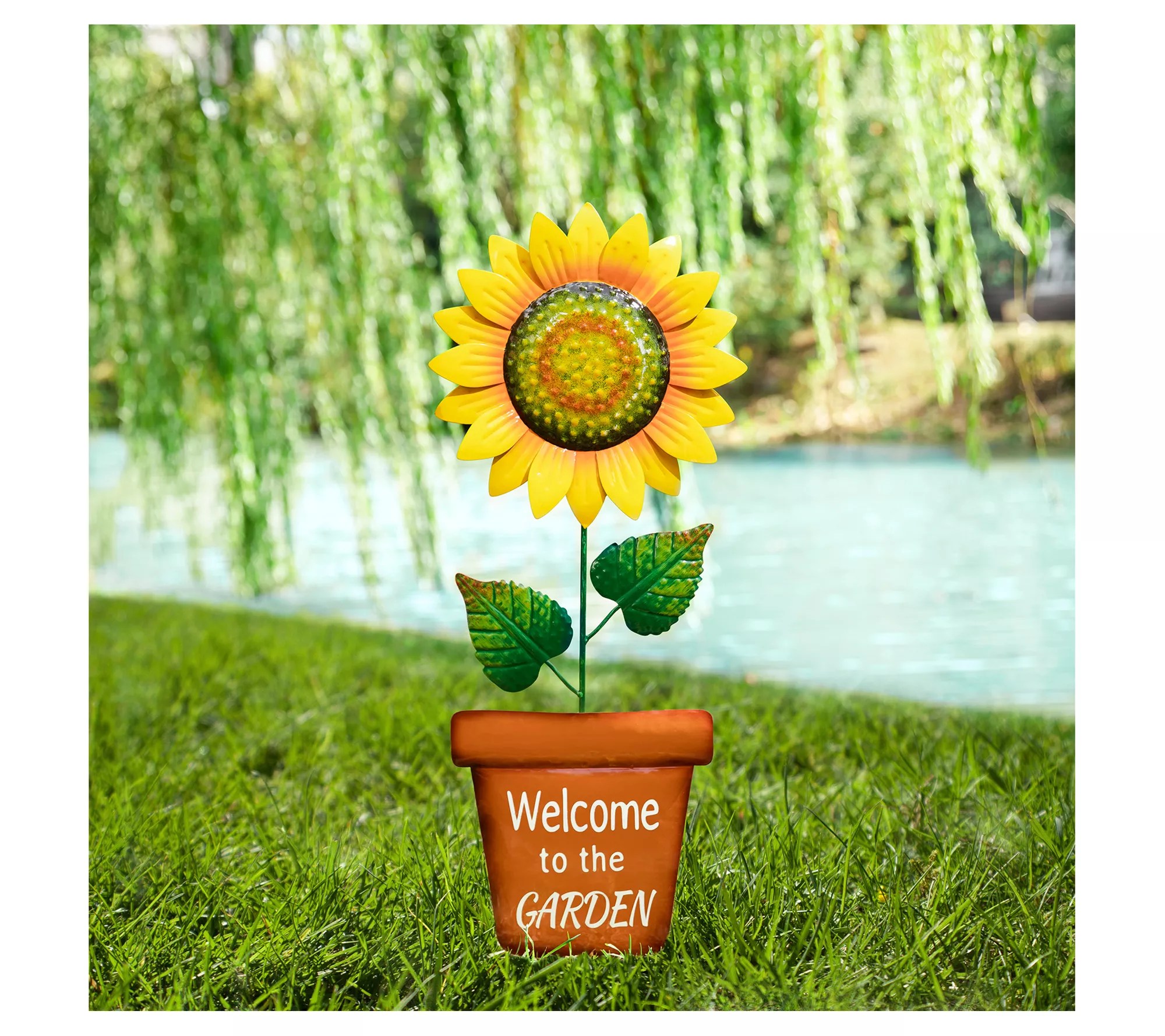 Glitzhome 36'' TO THE GARDEN Sunflower Yardstake