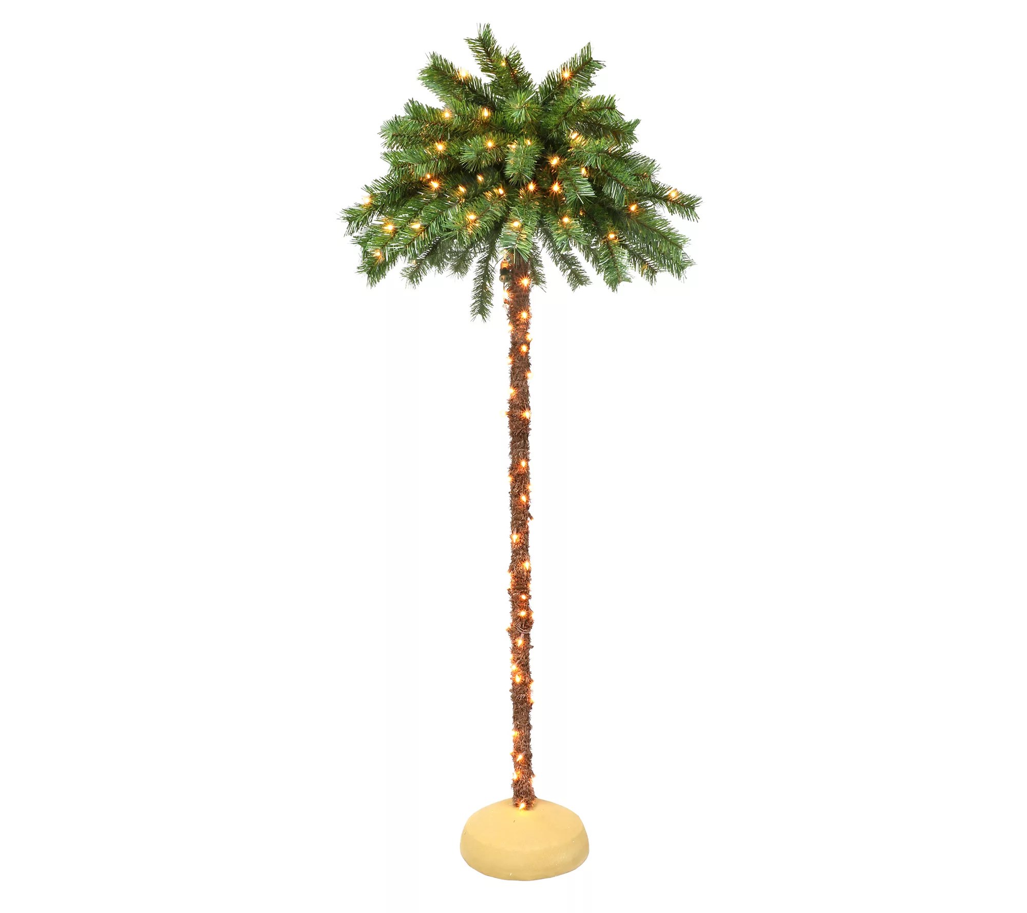 Puleo International 6 ft. PreLit Palm Tree 150LED Lights