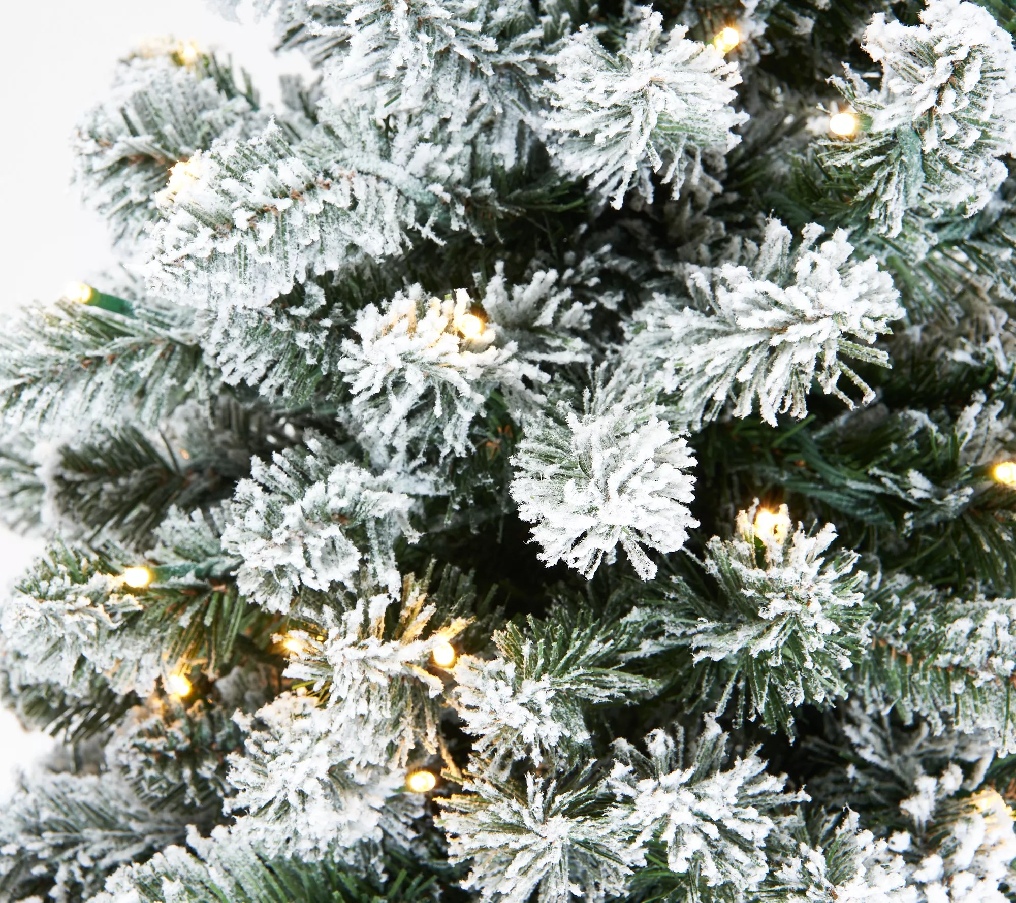 Bethlehem Lights 30" Flocked Overlit Stake Tree with Bow