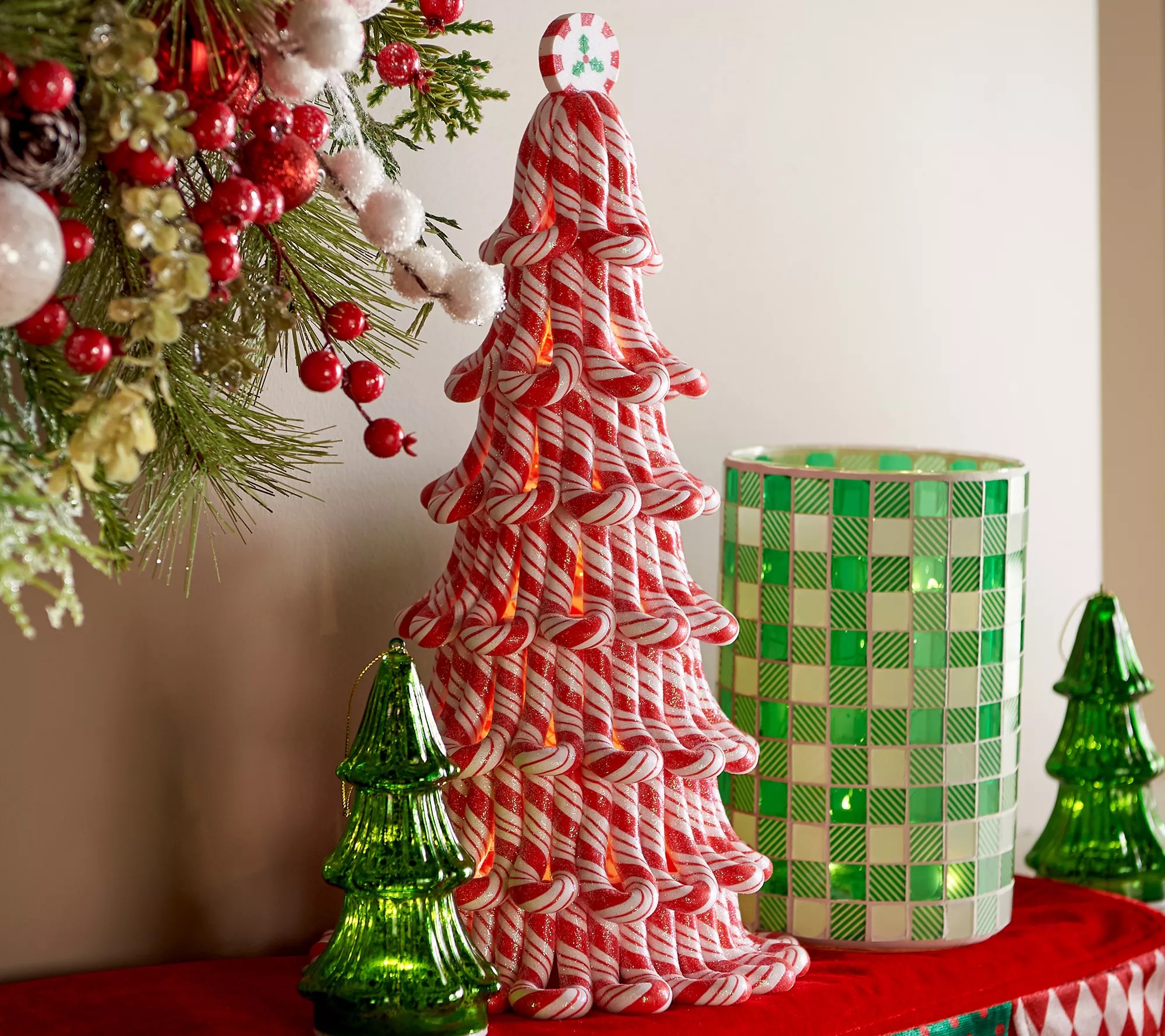 16" Oversized Peppermint Candy Tree by Valerie
