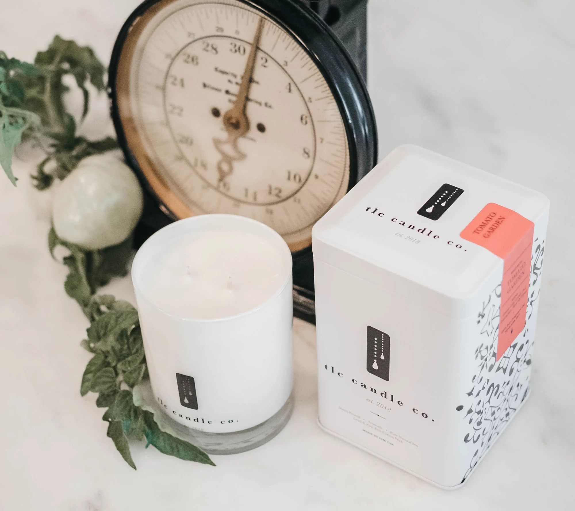 TLC Candle Co. Tomato Garden Luxury 2Wick Candle
