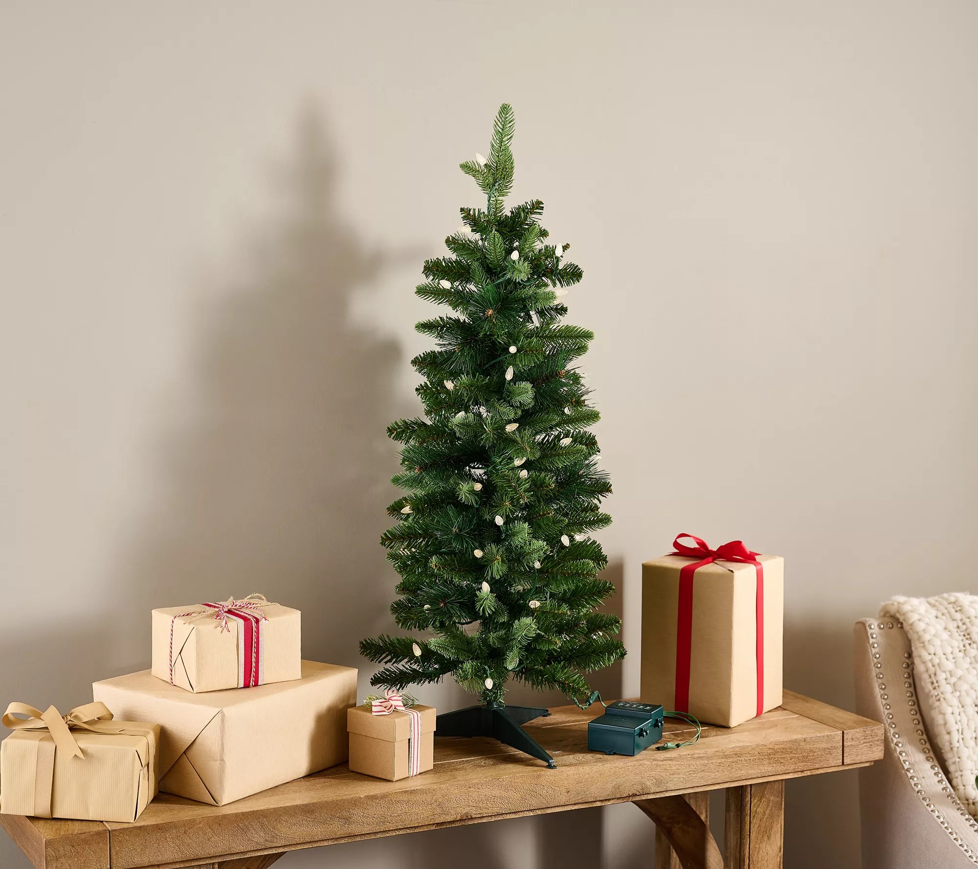 "As Is" Bethlehem Lights 36" Overlit Stake Tree w/ LEDs