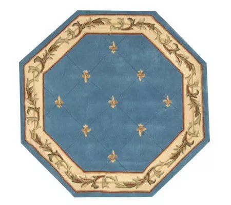 Royal Palace Fleur de Lis 6' Octagonal Handmade Wool Rug ... (450 x 400 Pixel)