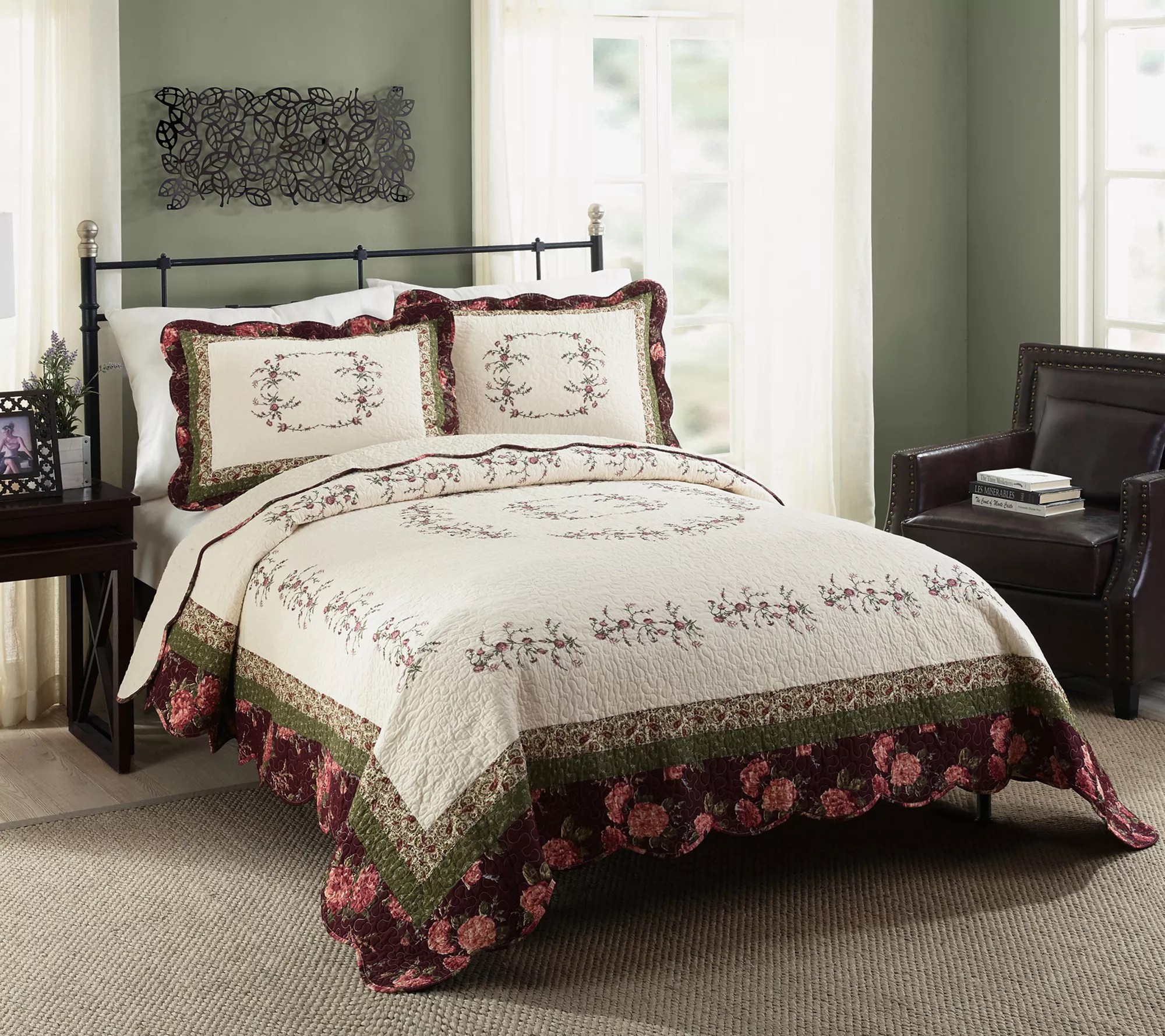 Modern Heirloom Brooke Full/Queen Quilt Set 3Piece