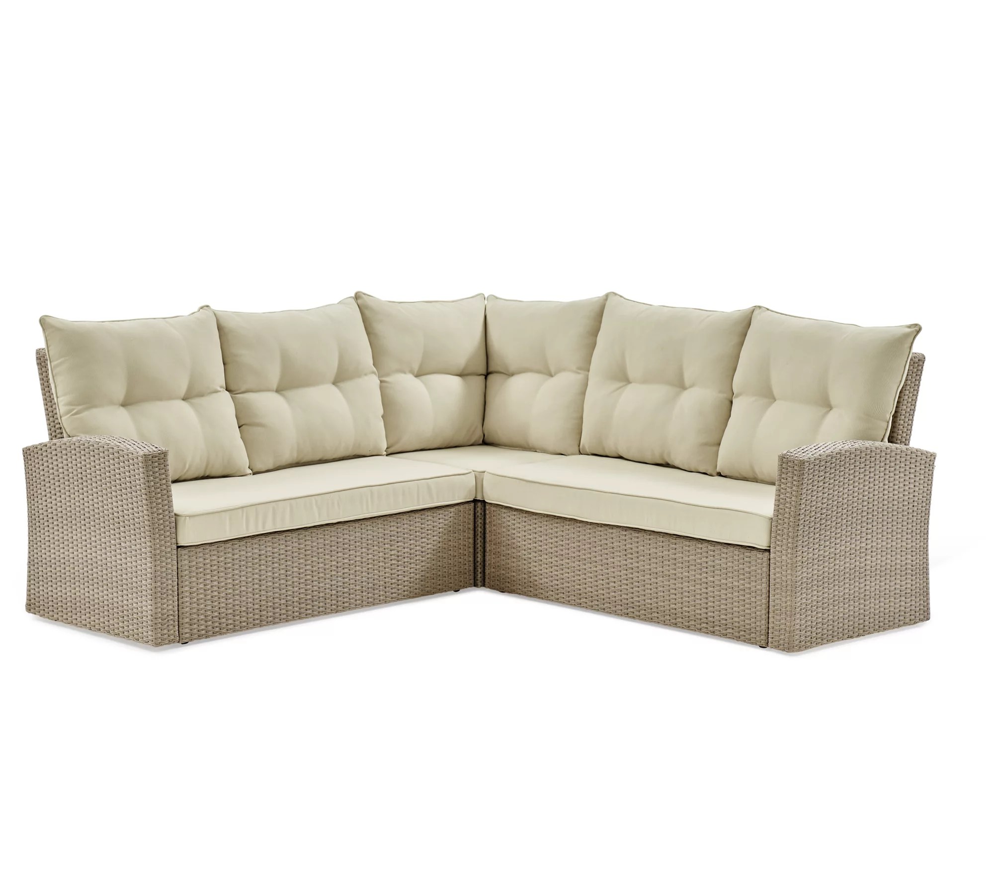 Alaterre Furniture Canaan Double Loveseat Sectional Sofa