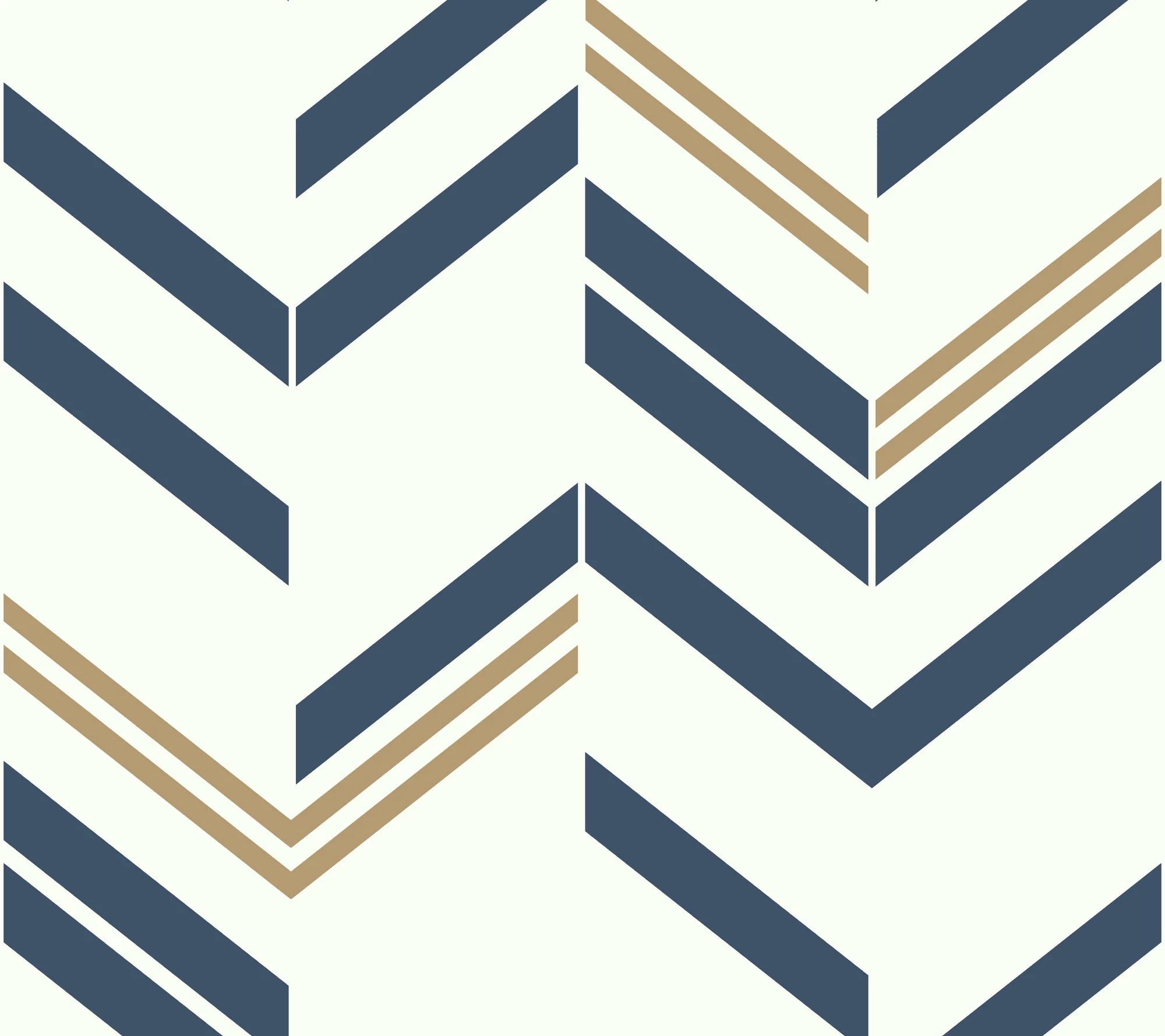Chevron BlueStripe Wall Decal