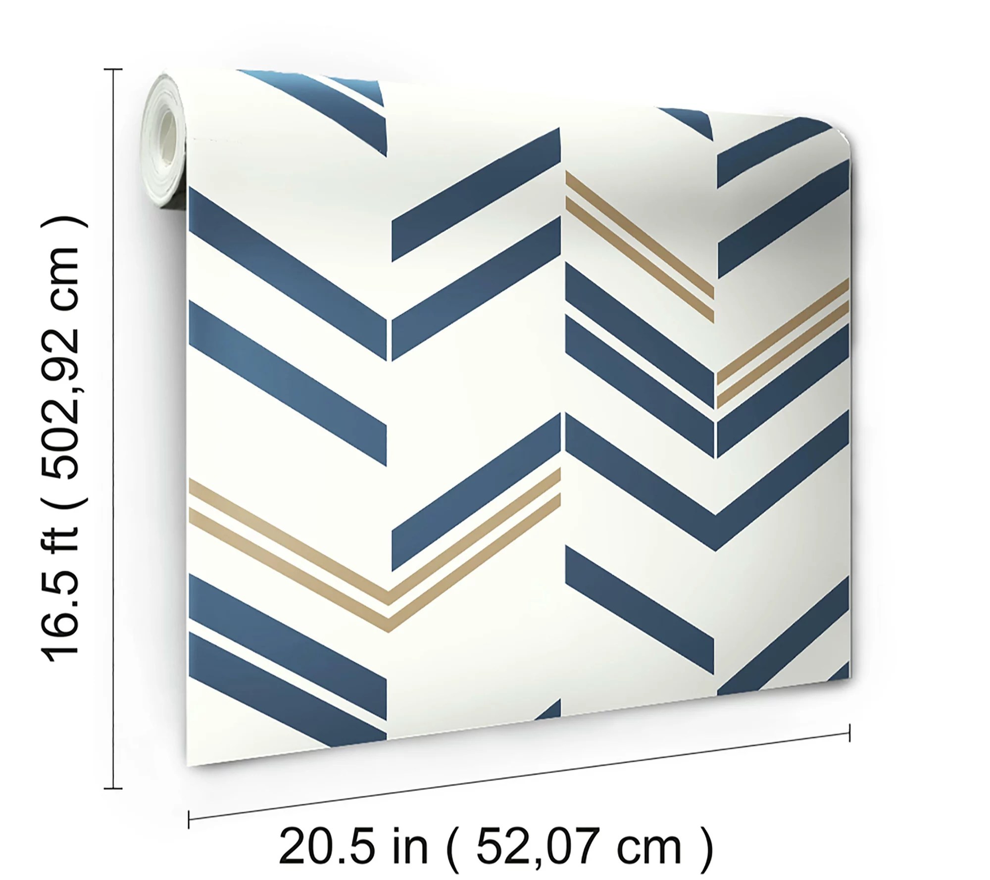 Chevron BlueStripe Wall Decal