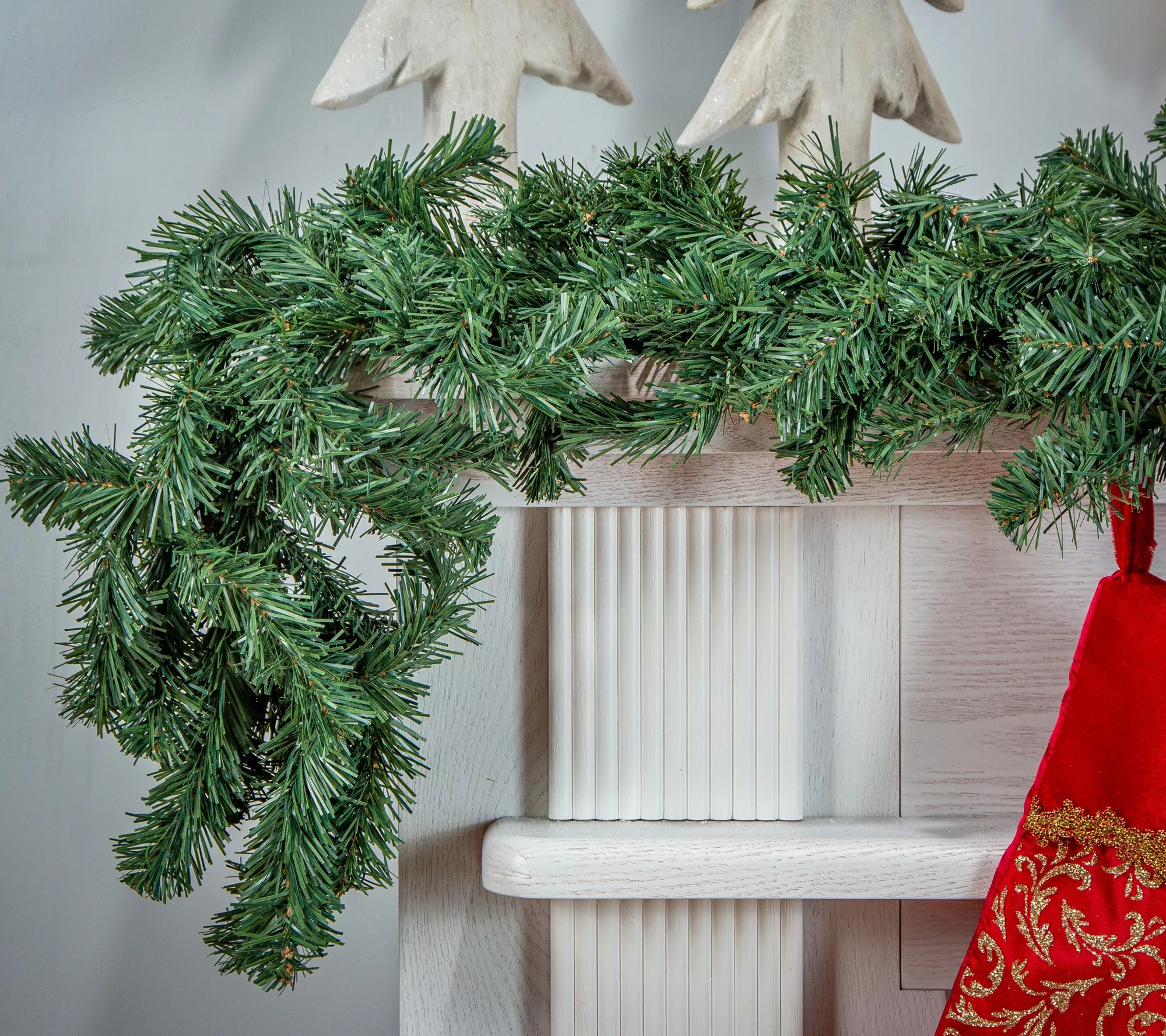 Set of (2) 9' Balsam Pine Garlands by Gerson Co.