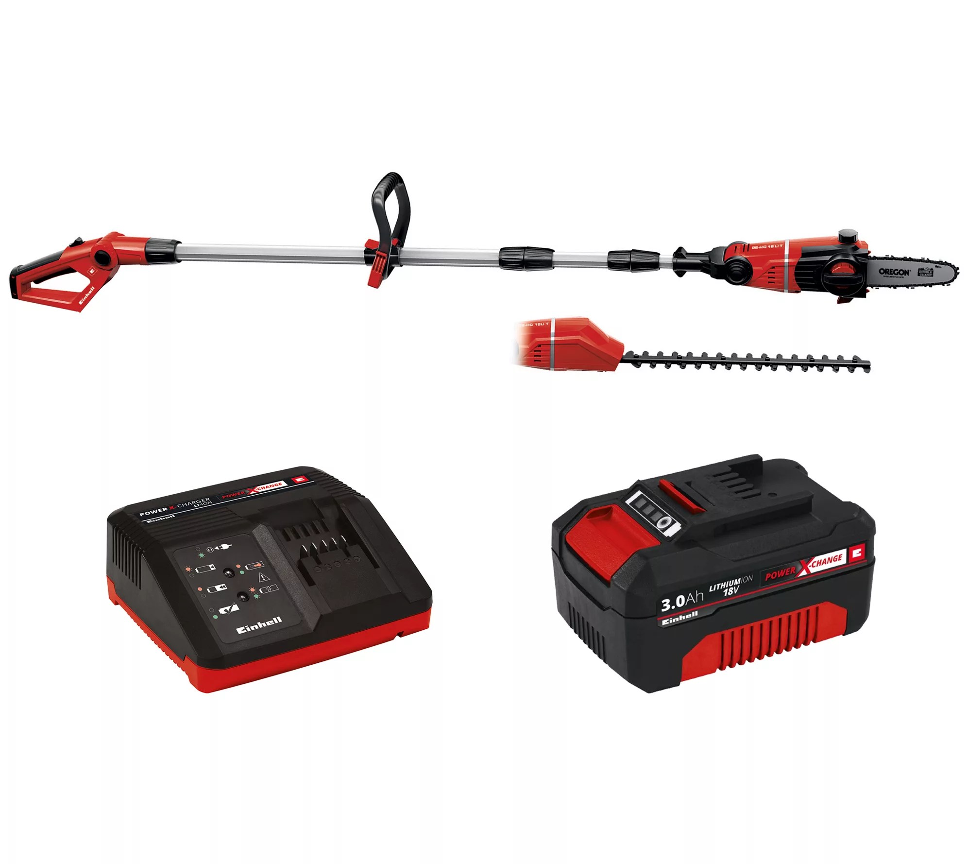 Einhell 18V 2in1 Pole Saw/Hedge Trimmer w/ Battery & Charge