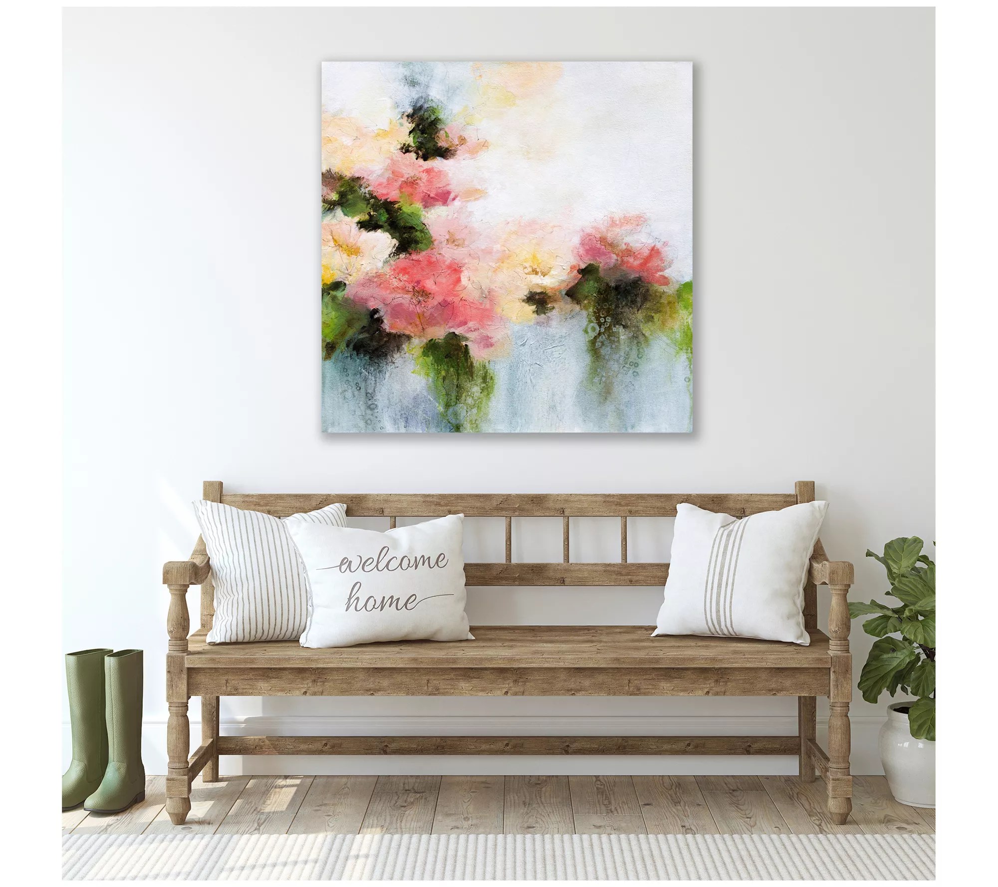 Courtside Market Home Flower 30x30 Canvas Wall Art