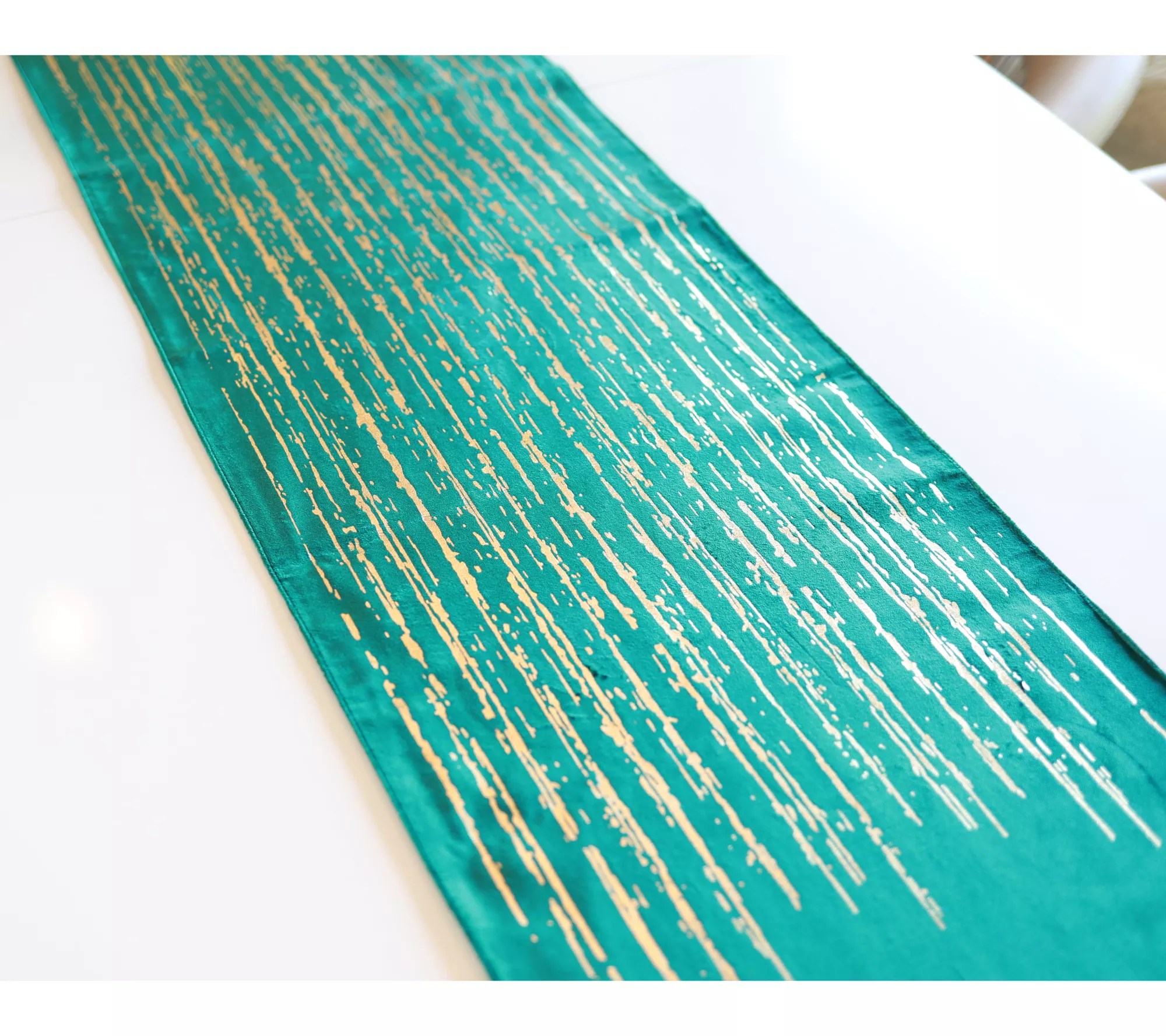 BFF Collection 14" x 72" Foil Print Holiday Table Runner