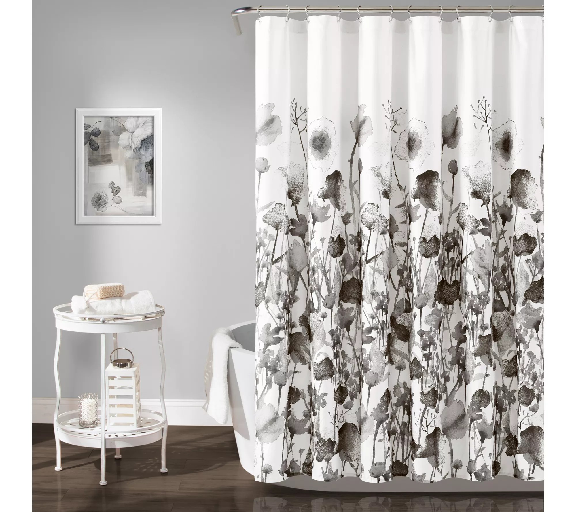 Zuri Flora Shower Curtain Single 72X72 by Lush Decor