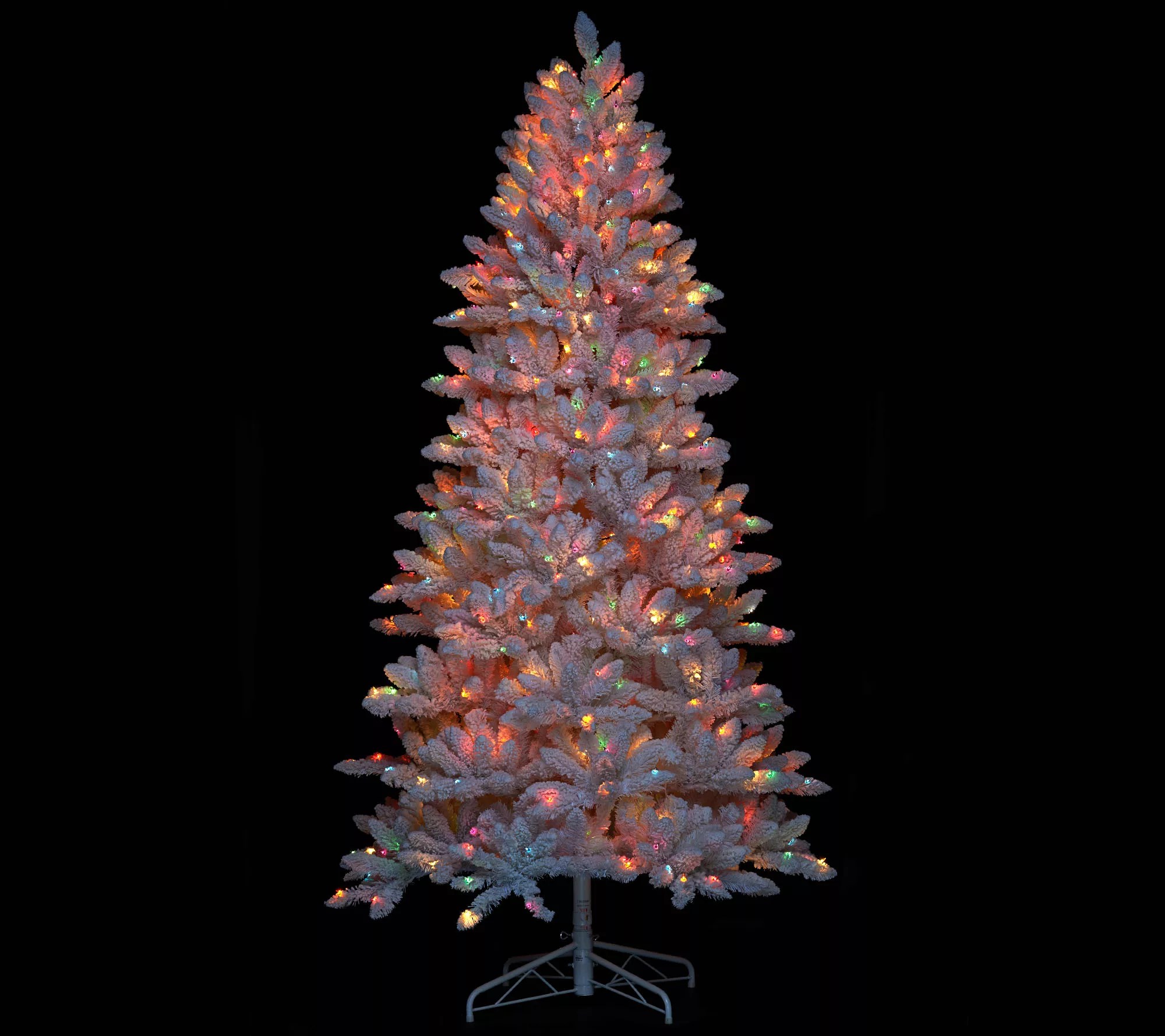 Bethlehem Lights 6.5' Hudson Flocked Christmas Tree