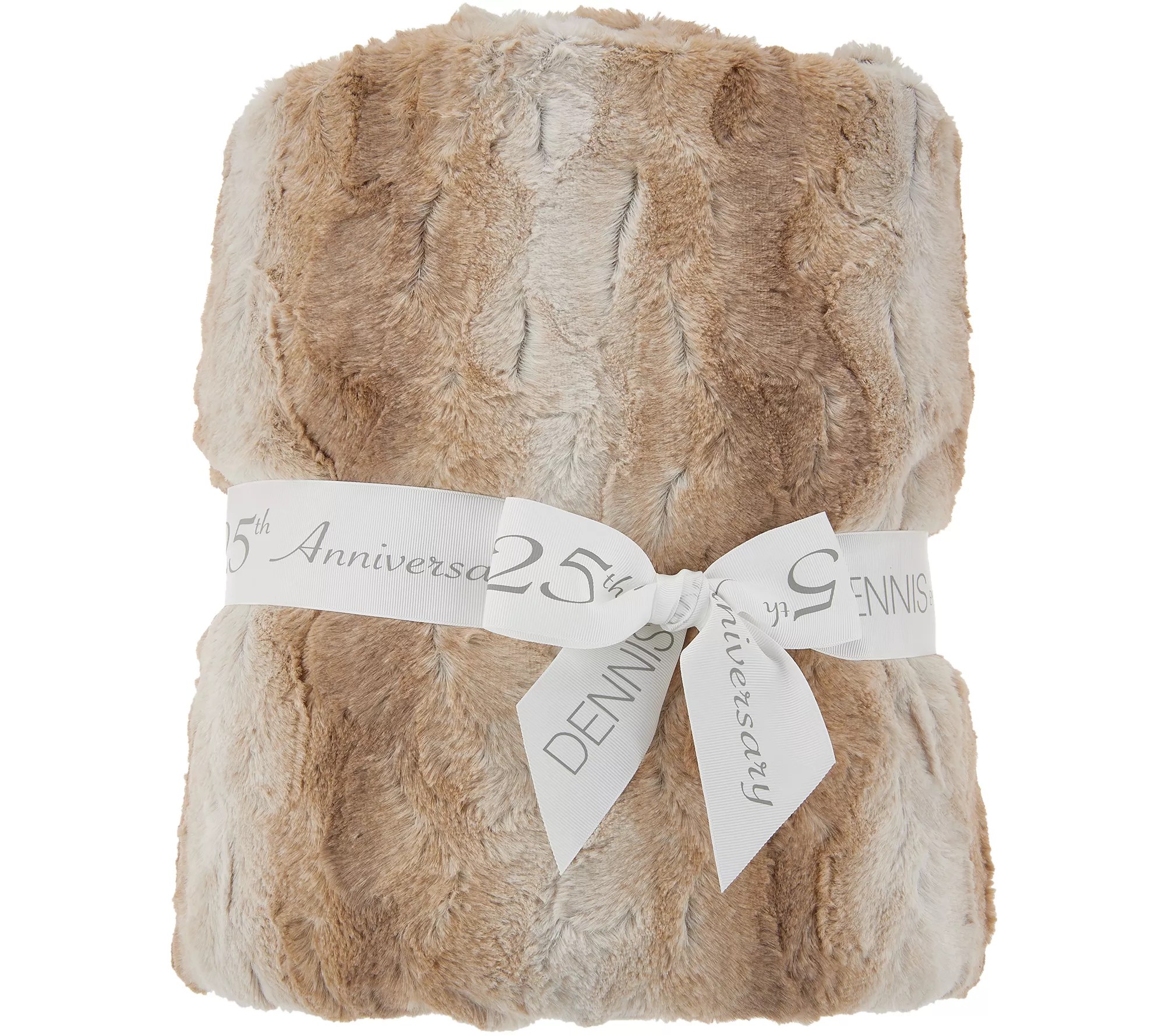 Dennis Basso 60" x 70" Faux Fur Oversized Throw