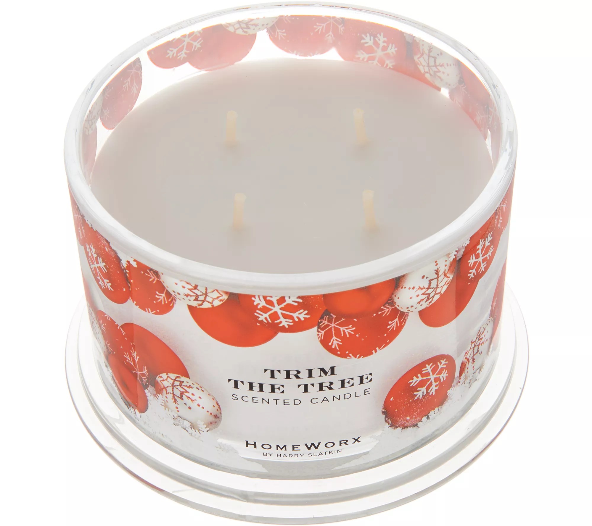 "As Is" HomeWorx by Harry Slatkin 2 Trim the Tree 4Wick Candles