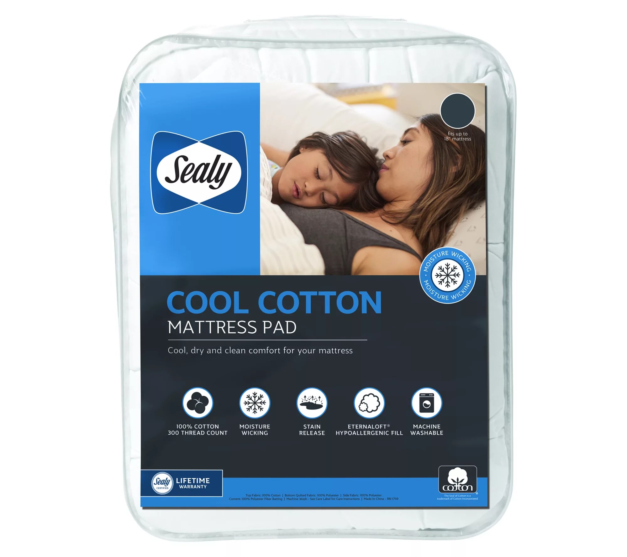 Sealy Cool Cotton Mattress PadQueen