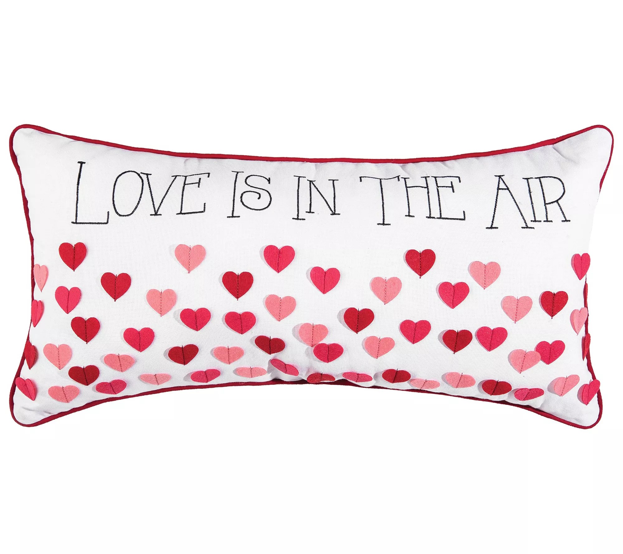 12" x 24" Love Is In The Air Valentine's Day Pillow by Valerie