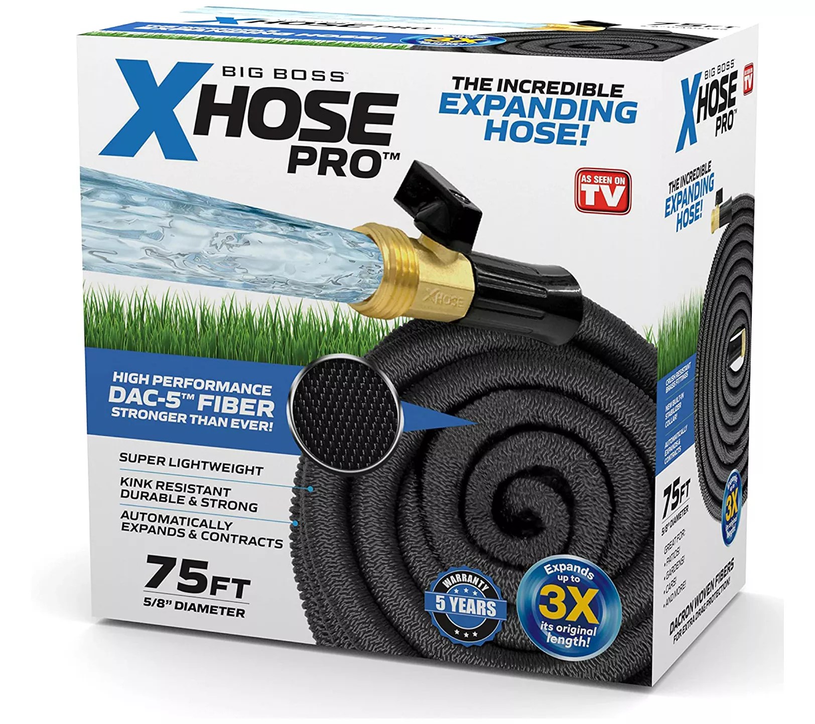 Xhose Pro 75' Dac5 Expandable High Performance Garden Hose
