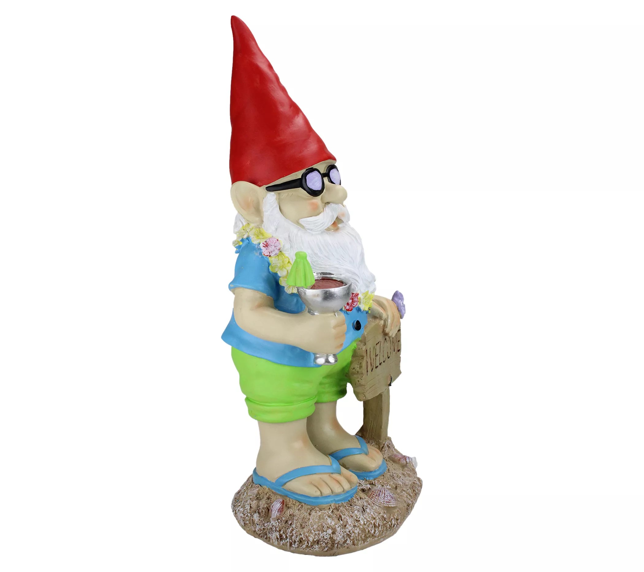 Northlight 16" Summer Time Gnome Outdoor Garden Statue
