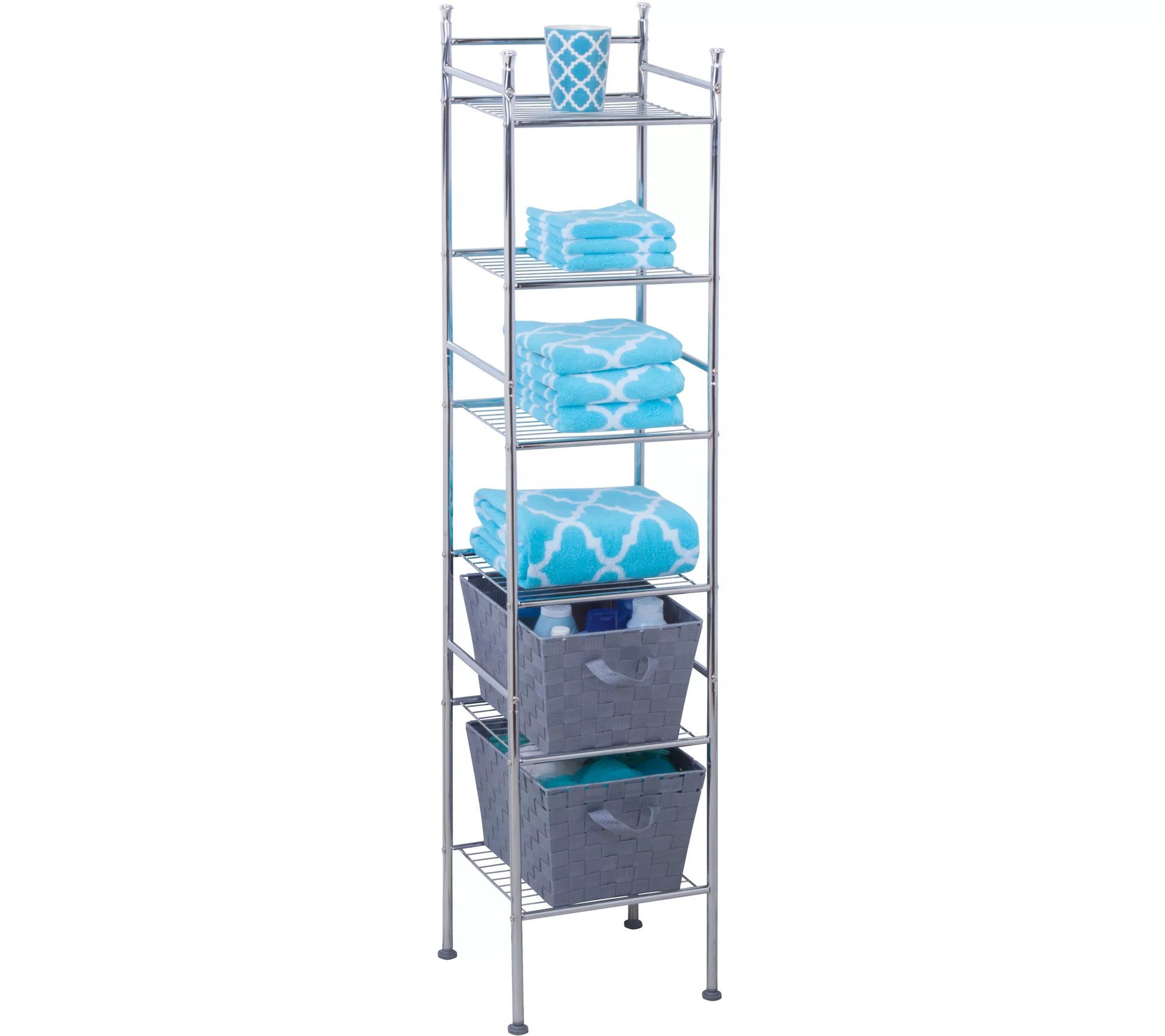 HoneyCanDo 6 Tier Metal Tower